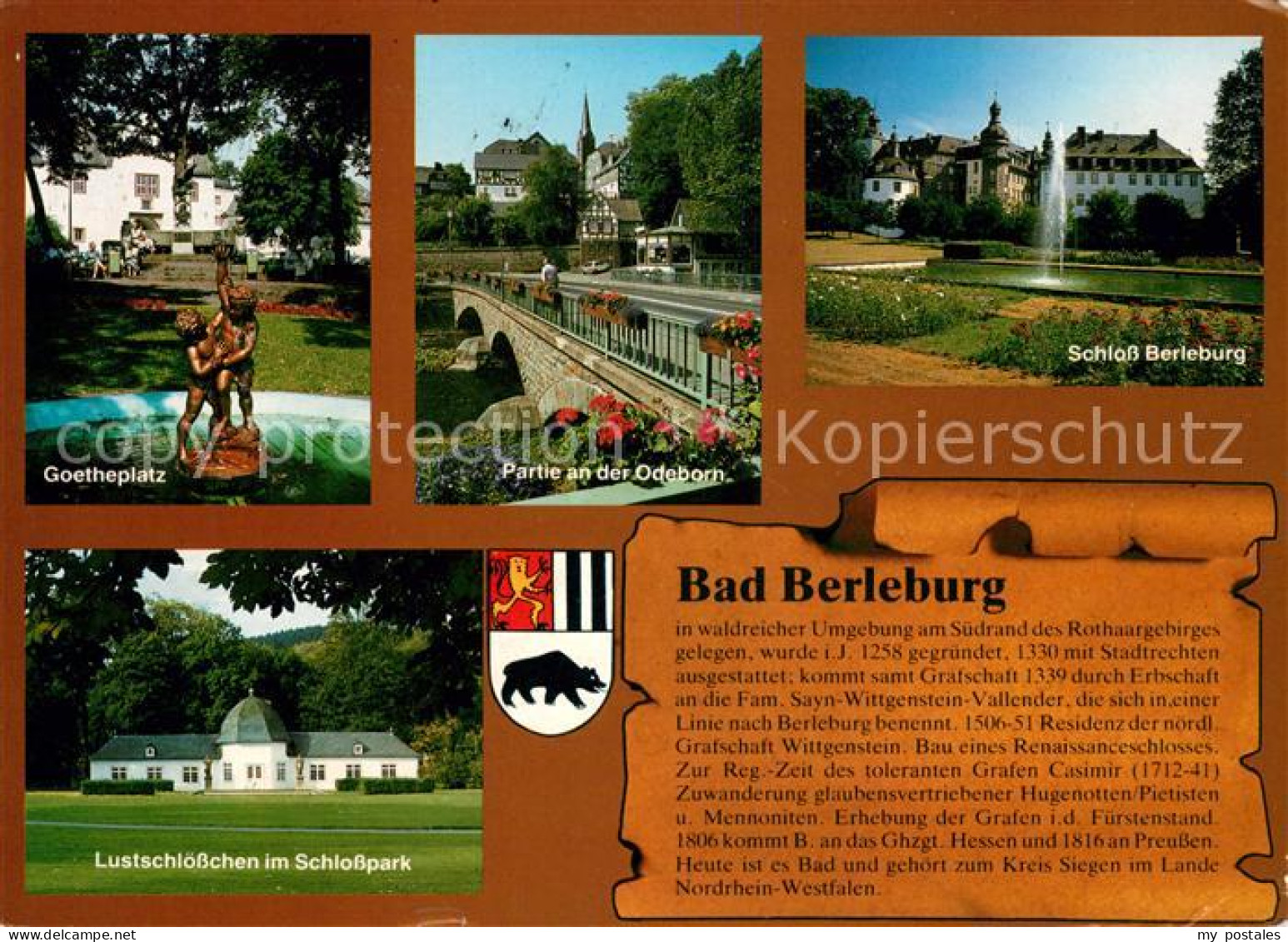 73075976 Bad Berleburg Goetheplatz Odeborn Schloss Berleburg Lustschloesschen Sc - Bad Berleburg