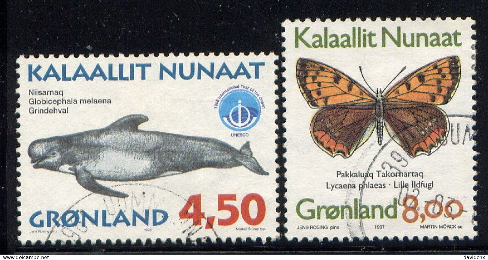 GREENLAND, NO.'S 306 AND 318 - Used Stamps