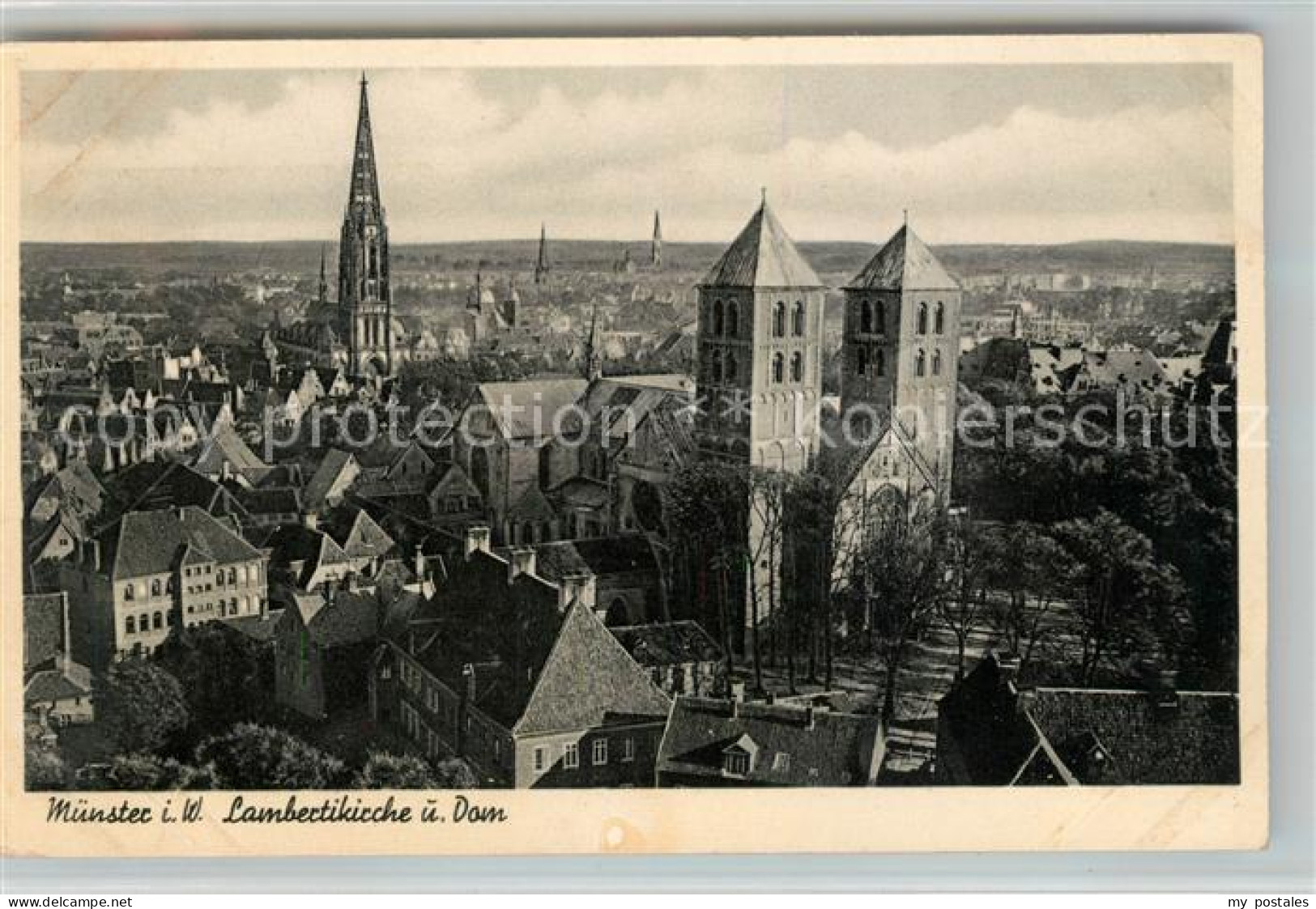 73074106 Muenster Westfalen Lambertikirche Und Dom Muenster Westfalen - Muenster