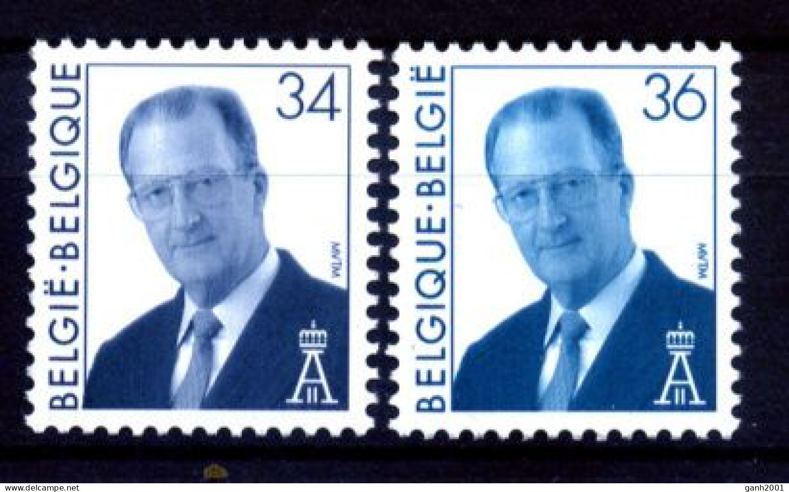 Belgium 1997 Bélgica / Definitives King Albert MNH Serie General Rey Alberto / Hj29  5-23 - Familles Royales