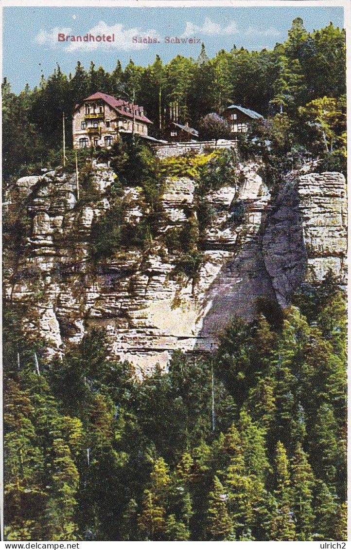 AK Sächsische Schweiz - Brandhotel - Ca. 1920  (69268) - Hohnstein (Sächs. Schweiz)