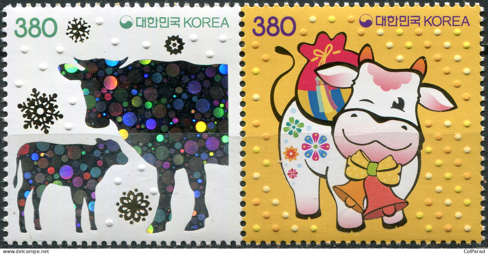 SOUTH KOREA - 2020 - BLOCK OF 2 STAMPS MNH ** - Year Of The Ox - Corée Du Sud