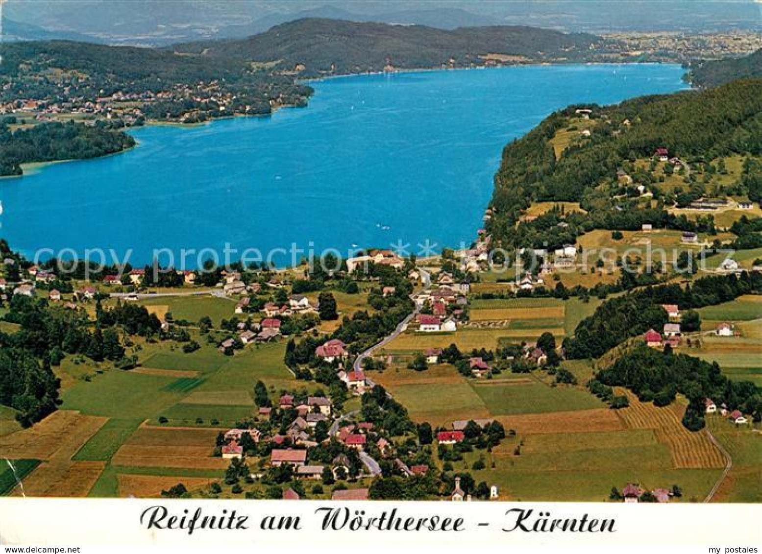 73072905 Reifnitz Maria Woerth Kaernten Fliegeraufnahme Lansersee - Sonstige & Ohne Zuordnung