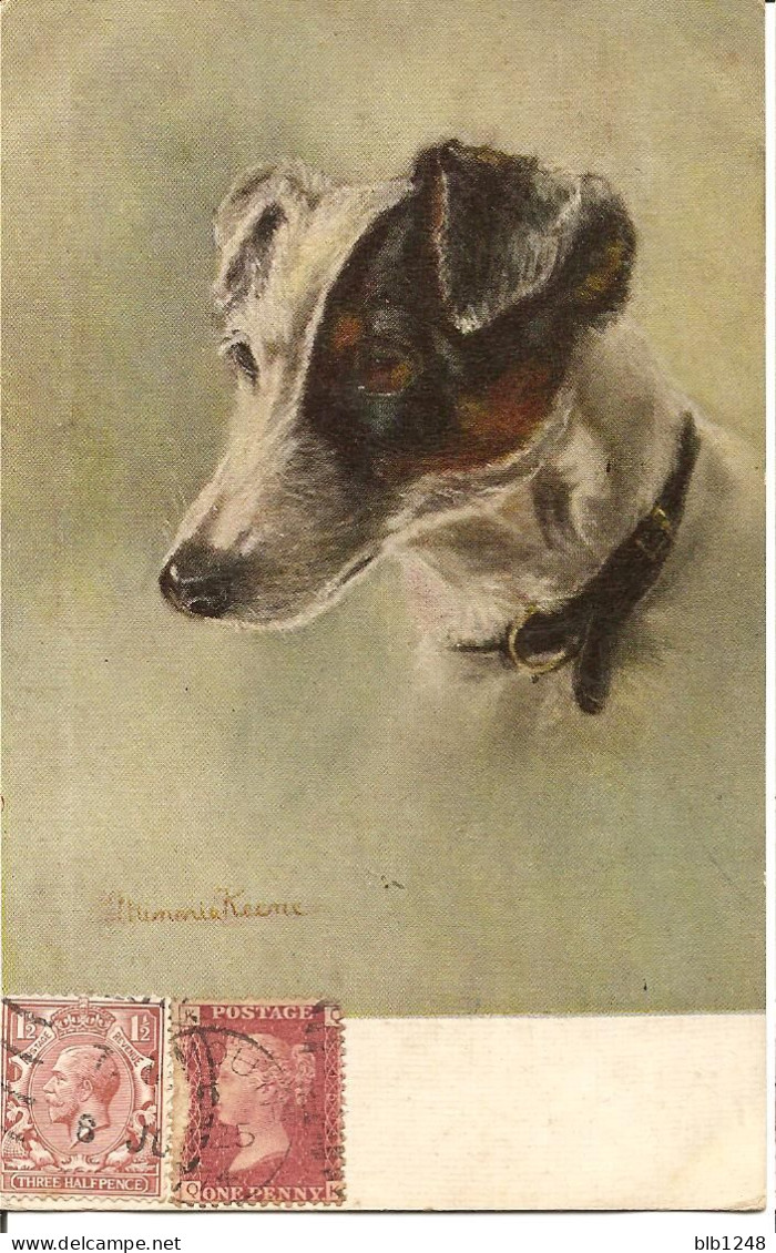 CPA Chien Genre Ratier - Collection  Chiens D'Angleterre De Minnie Keene Dessin Aquarelle - Dogs