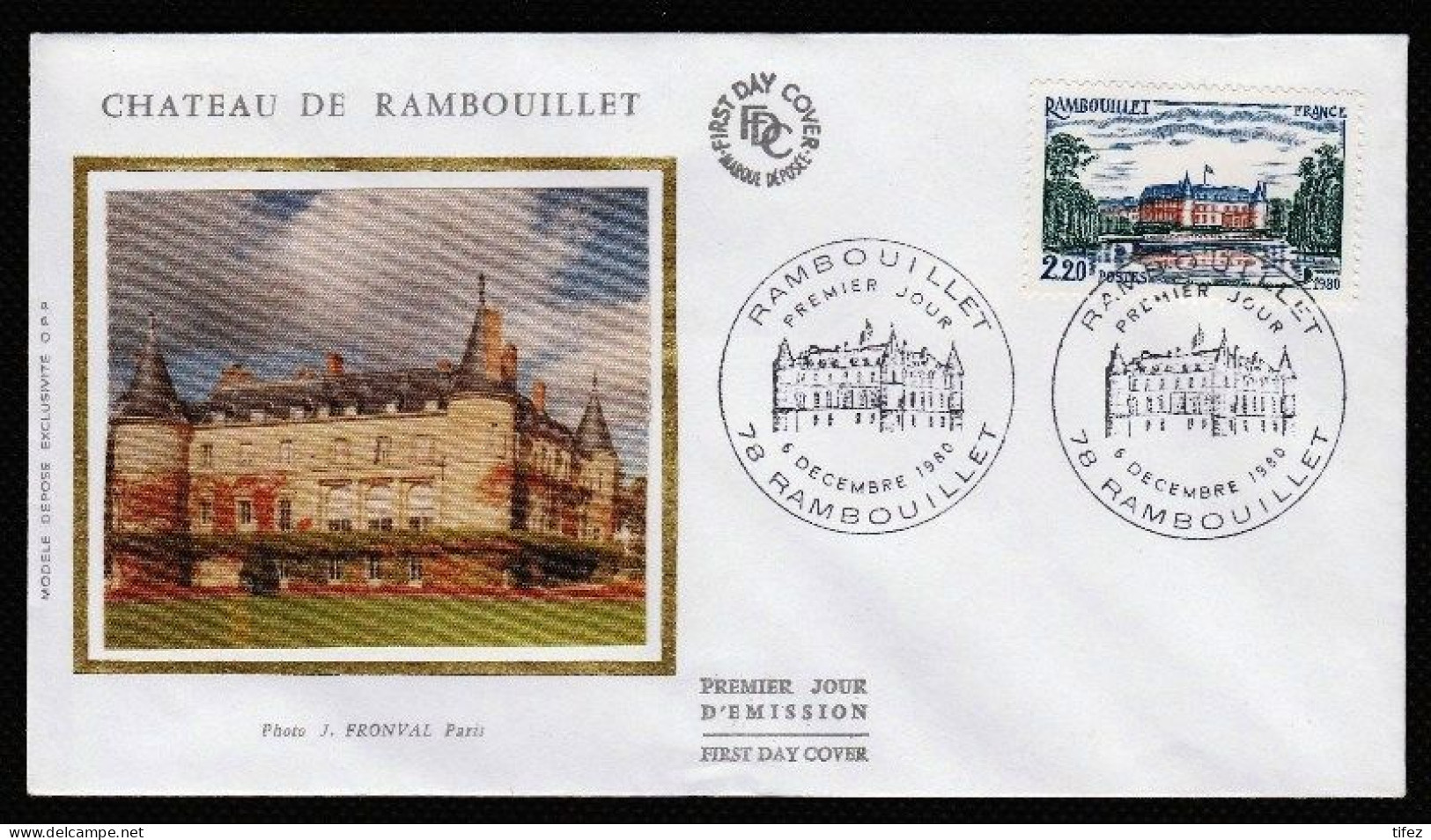 FDC/France/Année 1980 - N°2111 : Château De RAMBOUILLET - 1980-1989