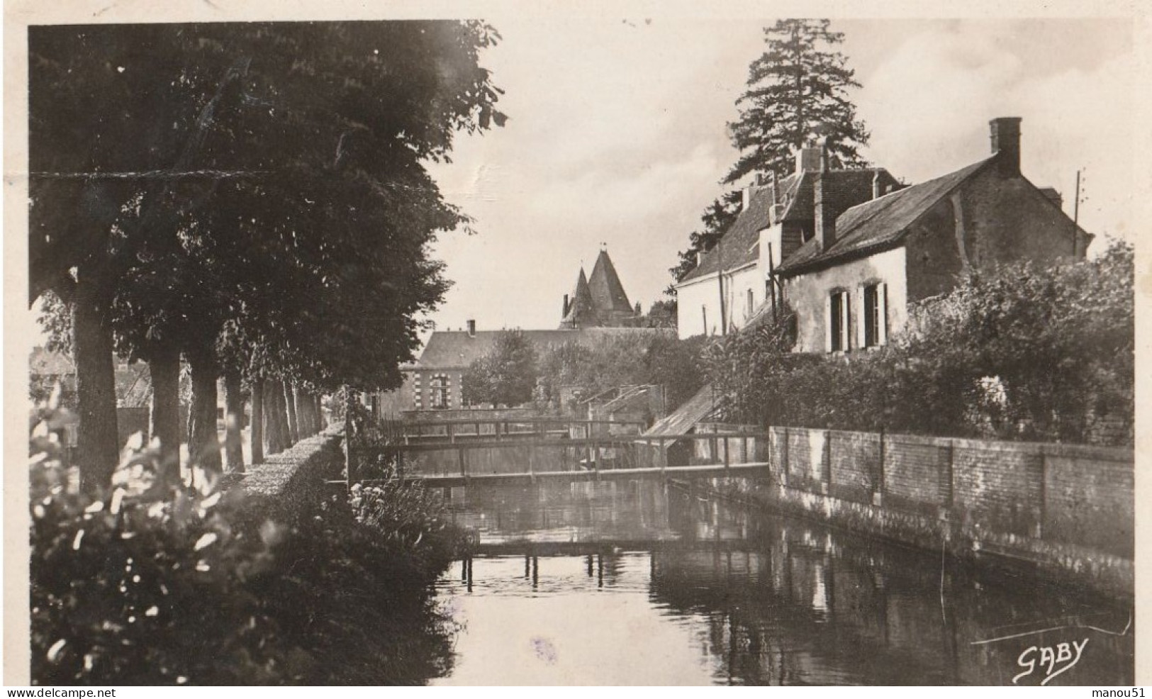 LA FERTE BERNARD - CPSM : La Rivière L'Huisne - La Ferte Bernard