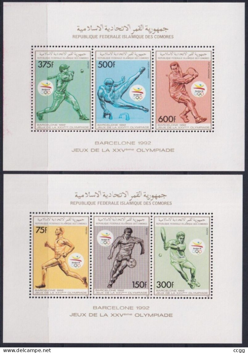 Olympische Spelen 1992 , Komoren  - Zegels In Blokken Postfris - Zomer 1992: Barcelona