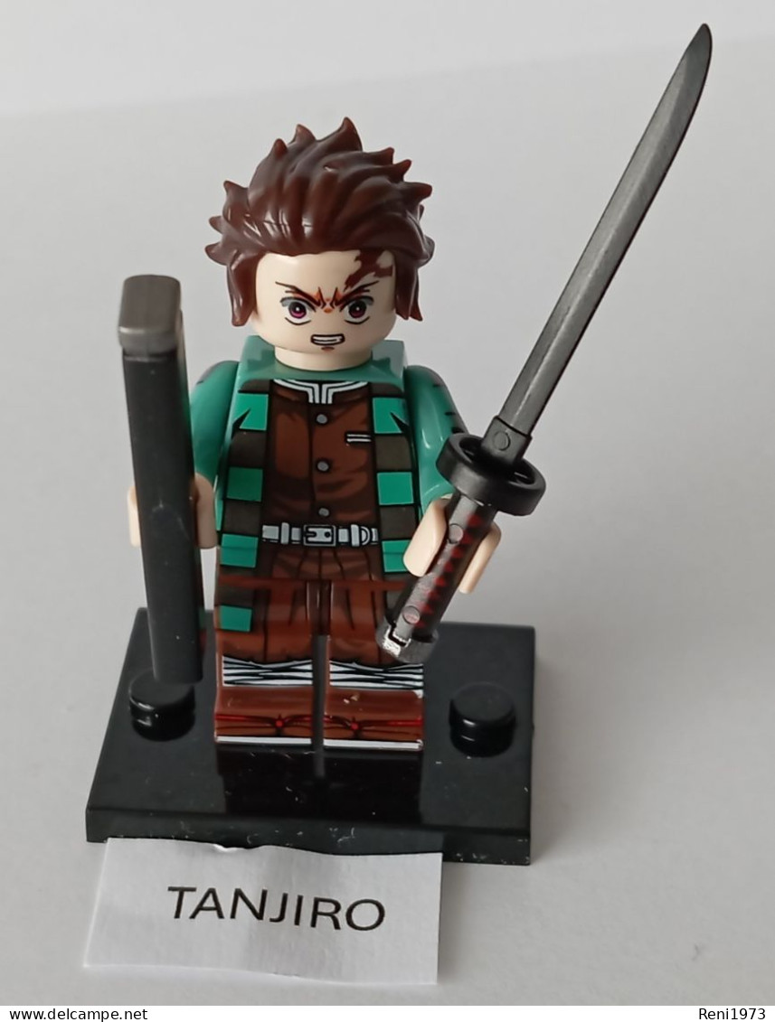 Demon Slayer Tanjiro, Mini-Steckfigur, Lego-Komp. - Sonstige & Ohne Zuordnung