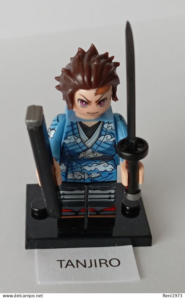 Demon Slayer Tanjiro, Mini-Steckfigur, Lego-Komp. - Andere & Zonder Classificatie