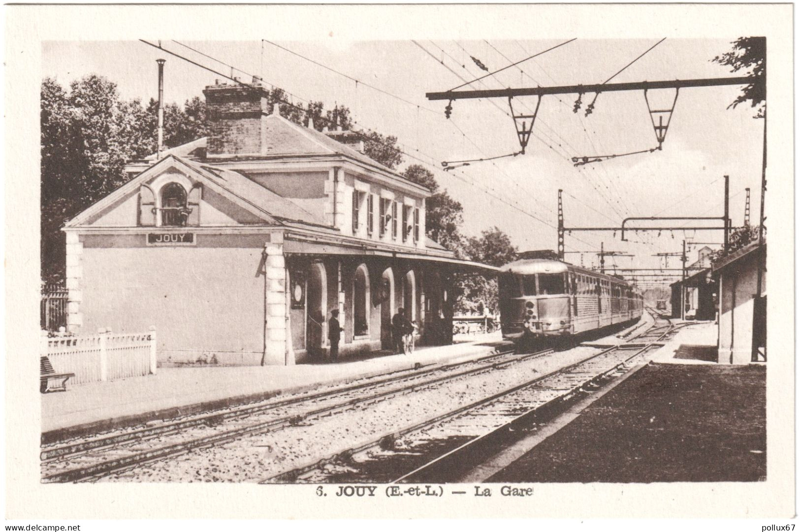 CPA DE JOUY  (EURE & LOIR)  LA GARE - Jouy