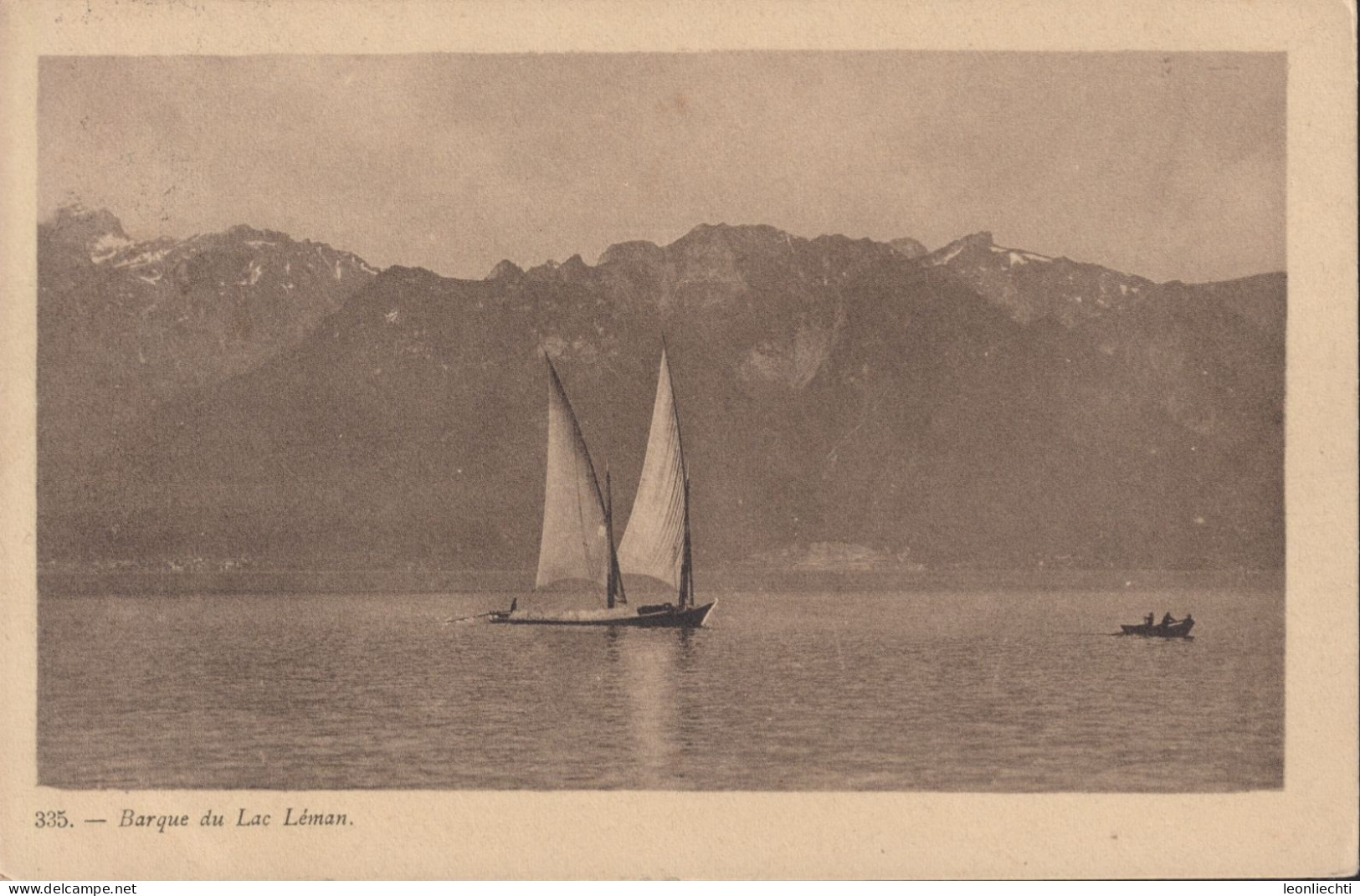 Barque Du Lac Léman ⵙ MONTREUX 18.Xl16, Zum:125lll, Mi:113lll - Zeilboten