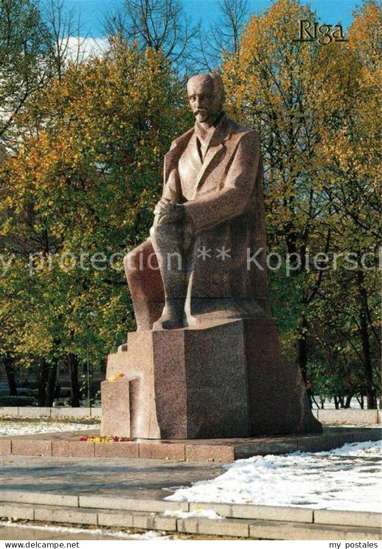 73070504 Riga Lettland Monument To Rainis People's Poet Of The Latvian SsR Riga  - Letonia