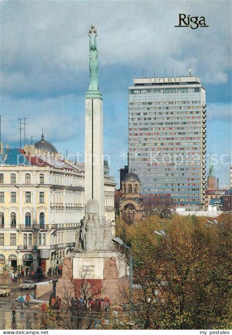 73070501 Riga Lettland Monument To Liberty Hotel Latvija Riga - Lettland