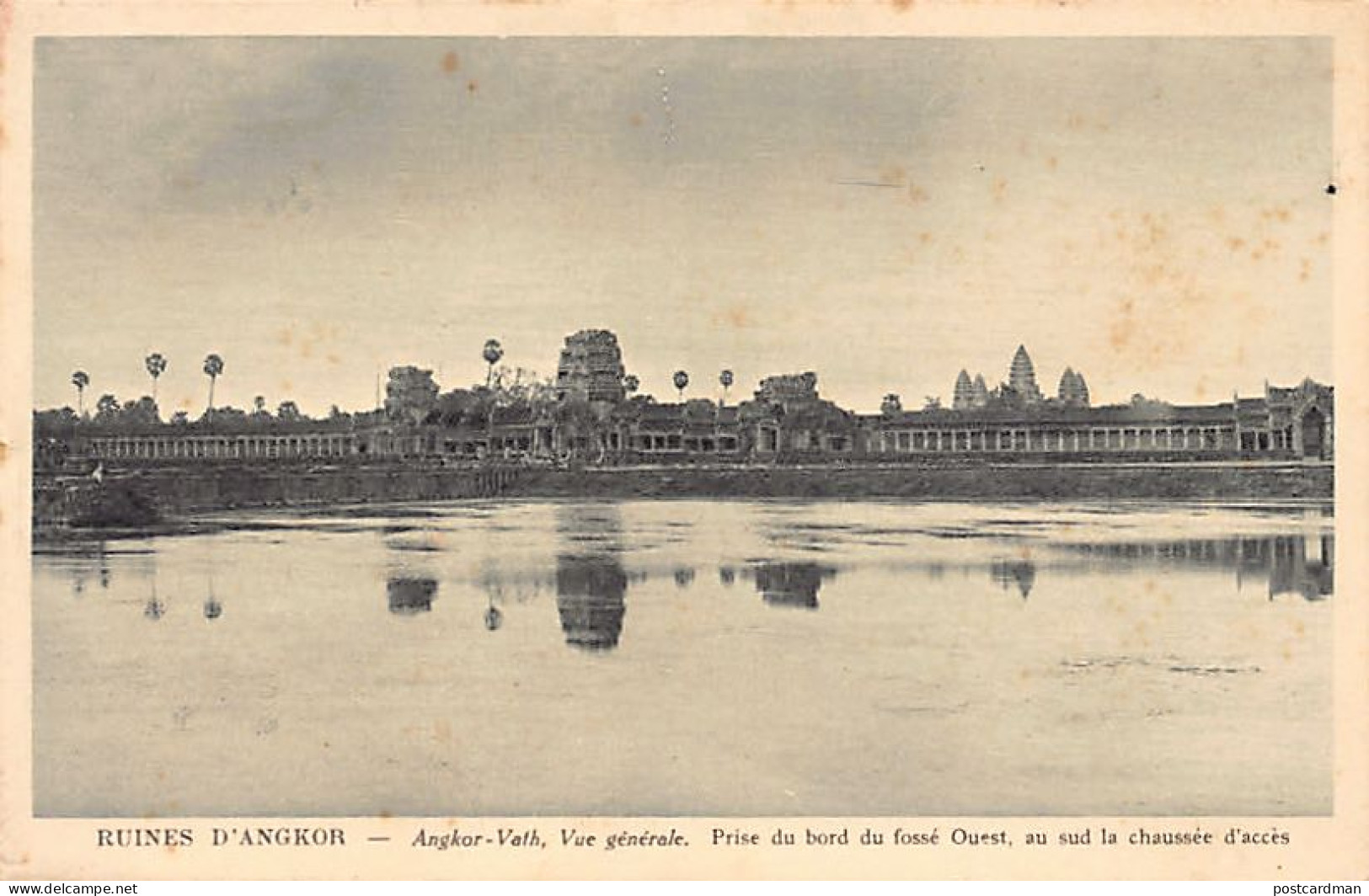 Cambodge - Ruines D'Angkor - Angkor-Vath, Vue Générale Prise Du Fossé Ouest - Ed. Nadal 2 - Cambodia
