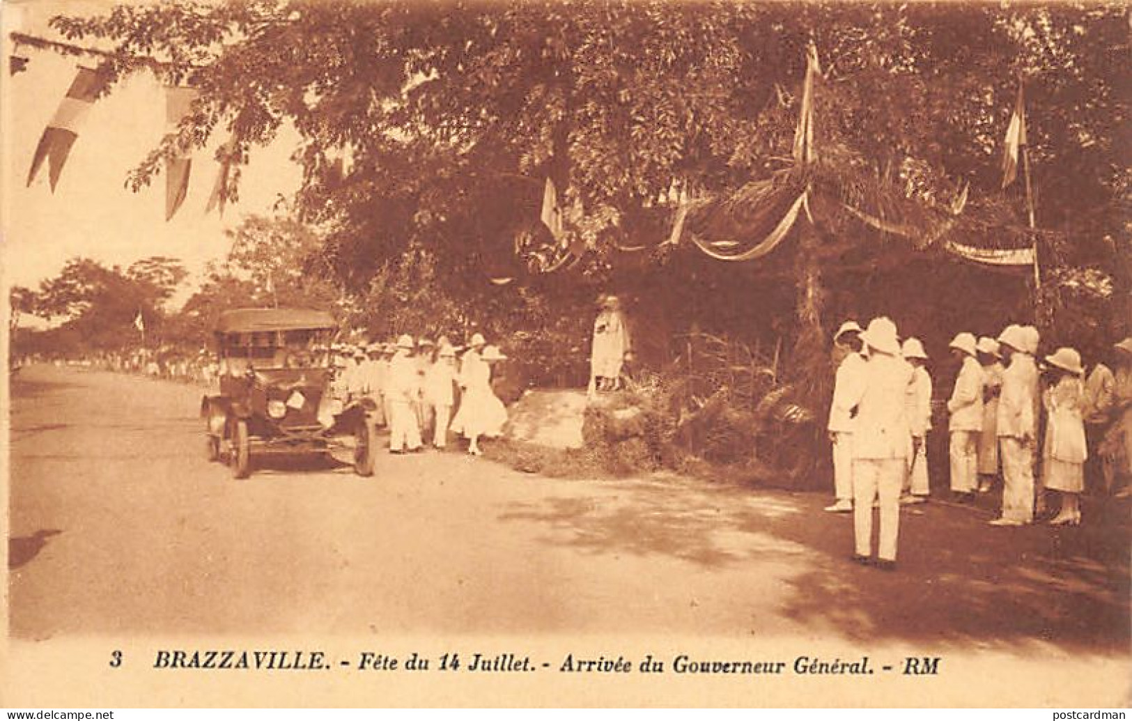 Congo - BRAZZAVILLE - Fête Du 14 Juillet - Arrivée Du Gouverneur-Général - Ed. R.M. 3 - Brazzaville