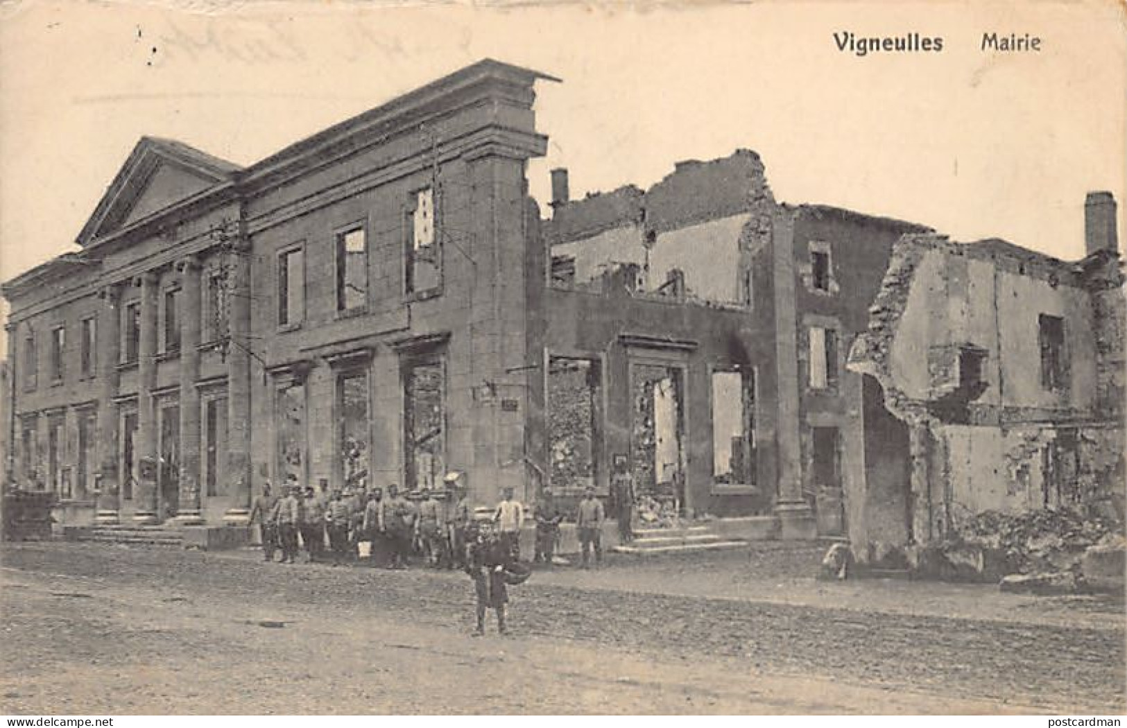 VIGNEULLES-LES-HATTONCHATEL (55) 1915 La Mairie En Ruine - Vigneulles Les Hattonchatel