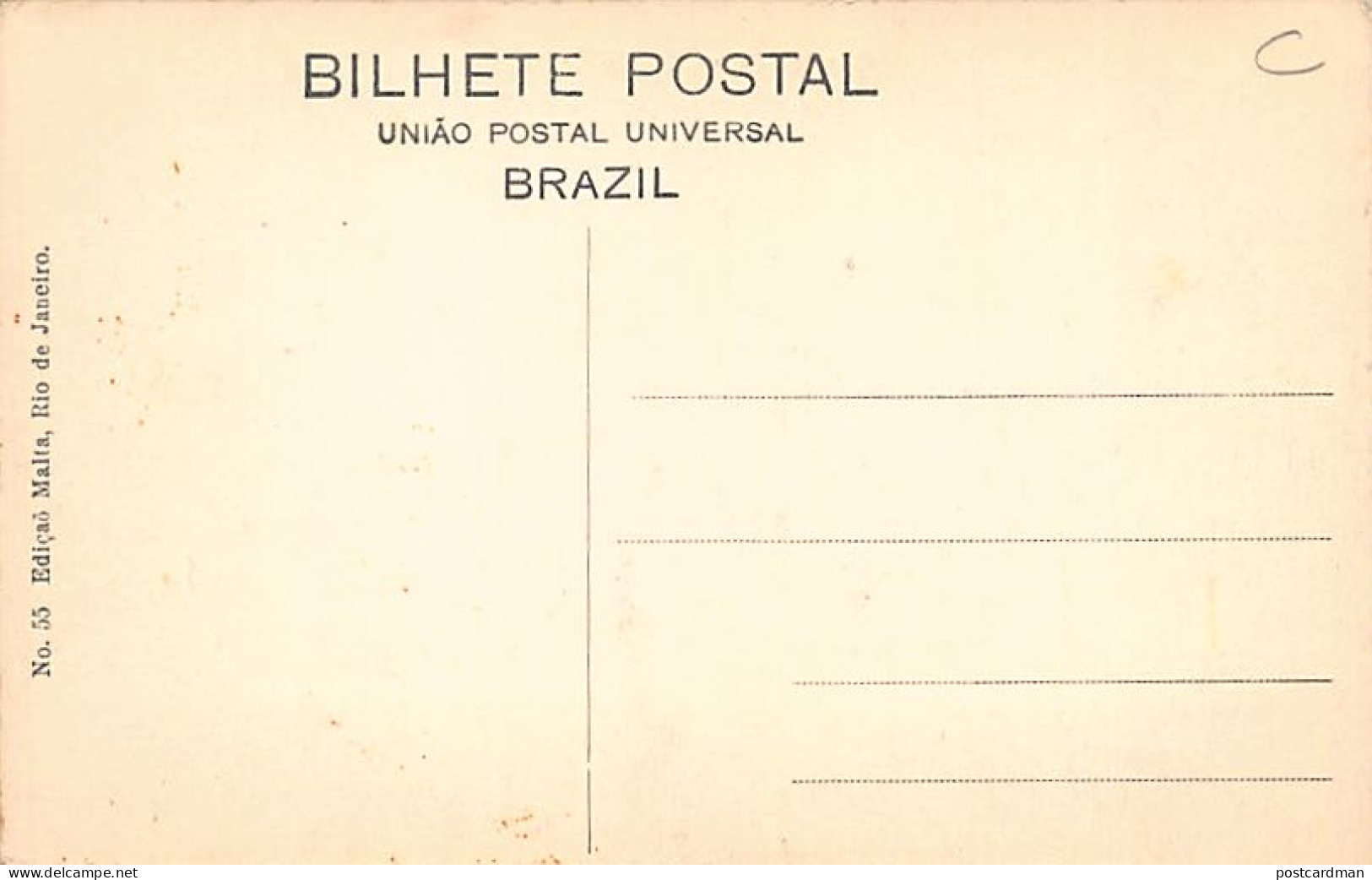 Brasil - RIO - Quartel General - Ed. Malta 55 - Andere & Zonder Classificatie