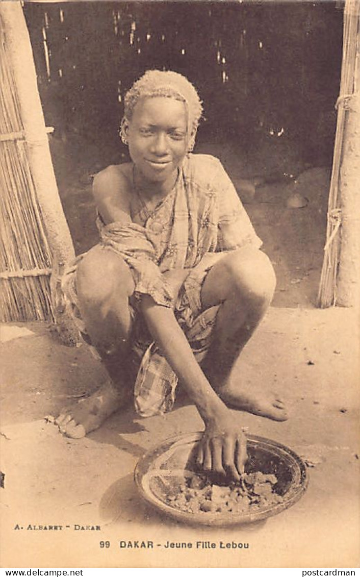 Sénégal - DAKAR - Jeune Fille Lébou - Ed. A. Albaret 99 - Sénégal