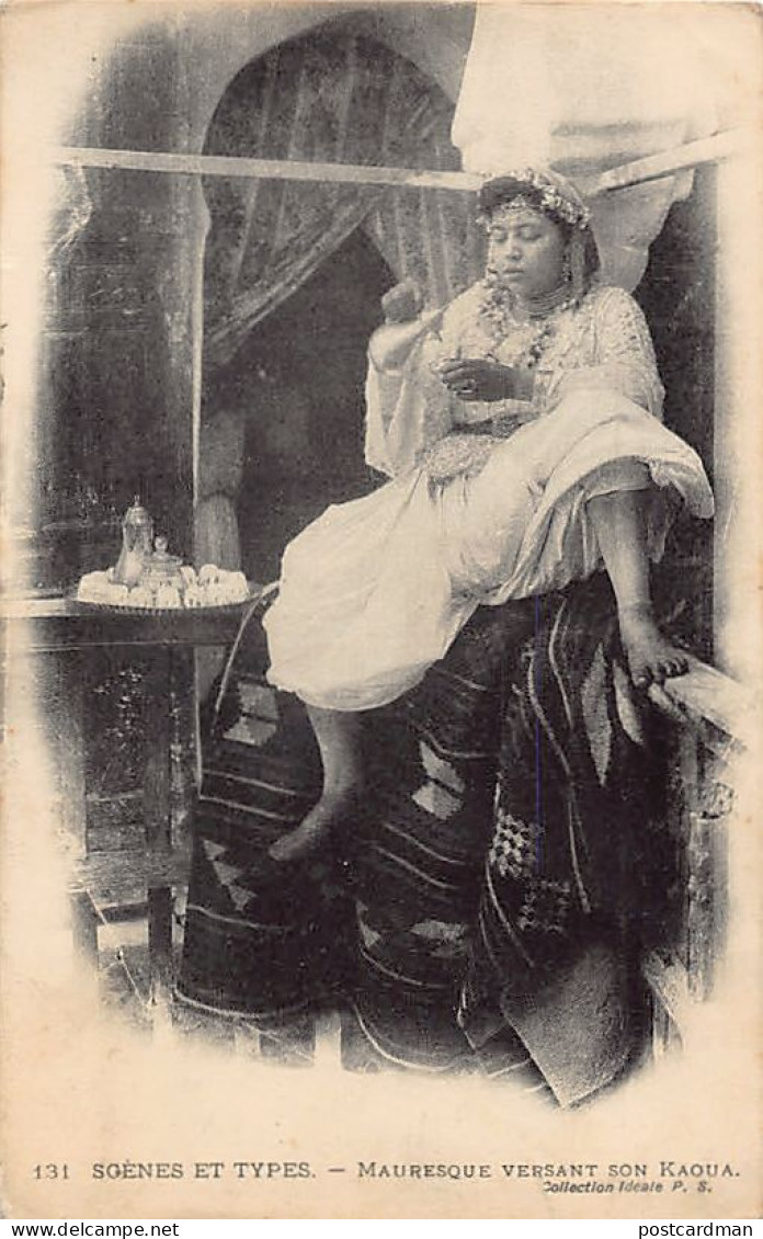 Algérie - Mauresque Versant Son Kaoua (café) - Ed. Collection Idéale P.S. 131 - Women