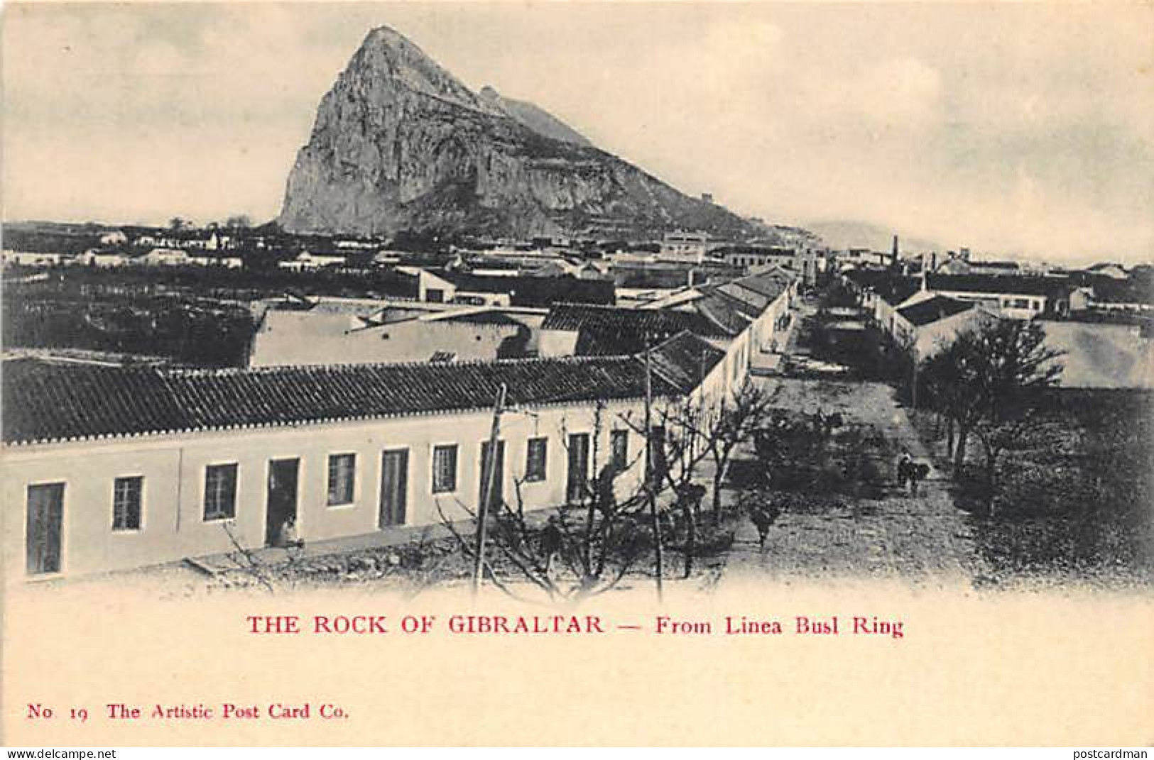 GIBRALTAR - The Rock Of Gibraltar - From Linea Bull (spelled Busl) Ring. - Gibraltar