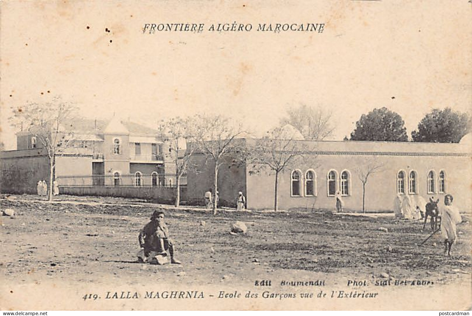 Algérie - LALLA MAGHNIA - Ecole De Garçons Vue De L'extérieur - Ed. Boumendil 419 - Sonstige & Ohne Zuordnung