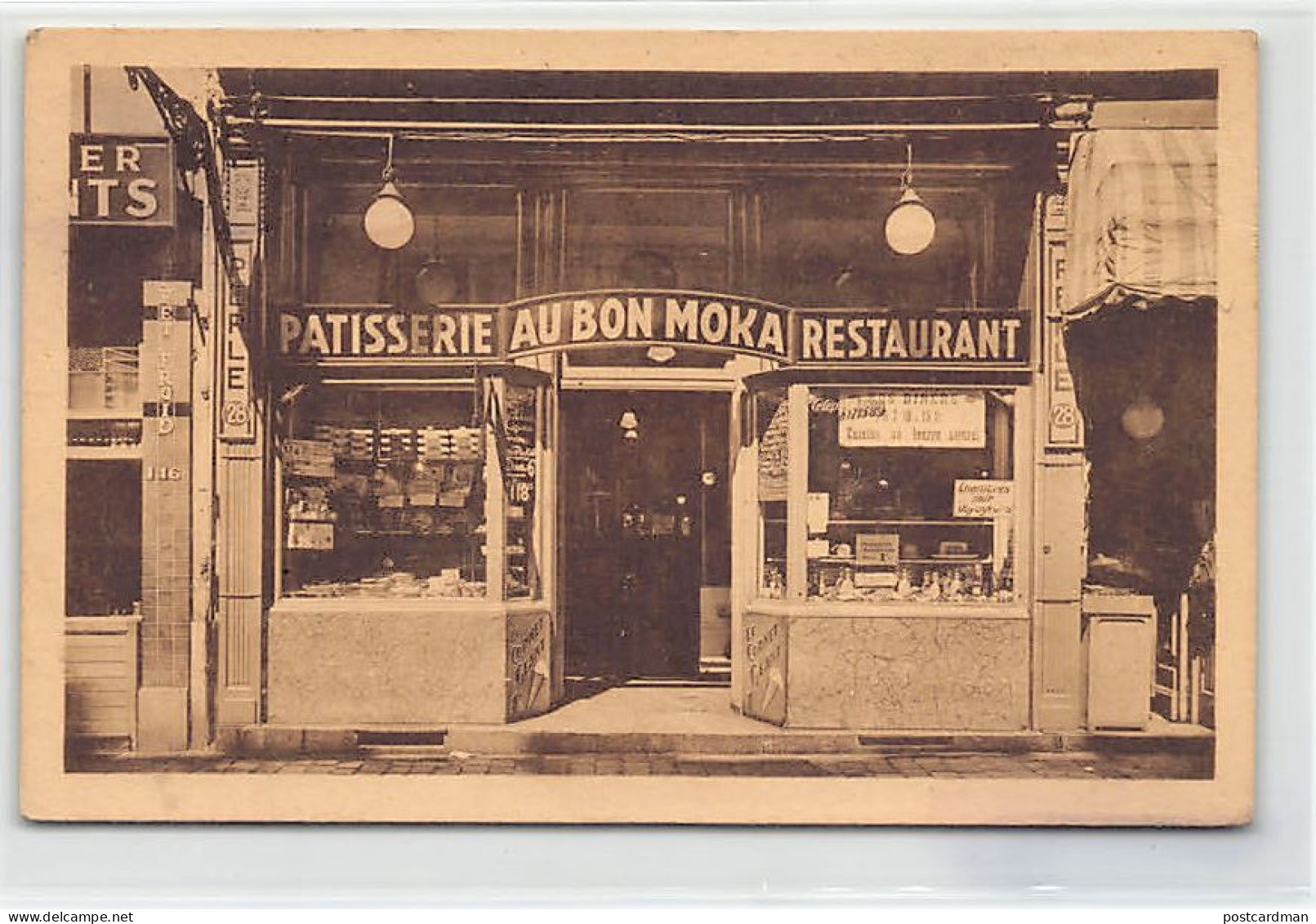 BRUXELLES - Au Bon Moka - Pâtisserie Restaurant - 118 Rue Neuve - Cafés, Hoteles, Restaurantes