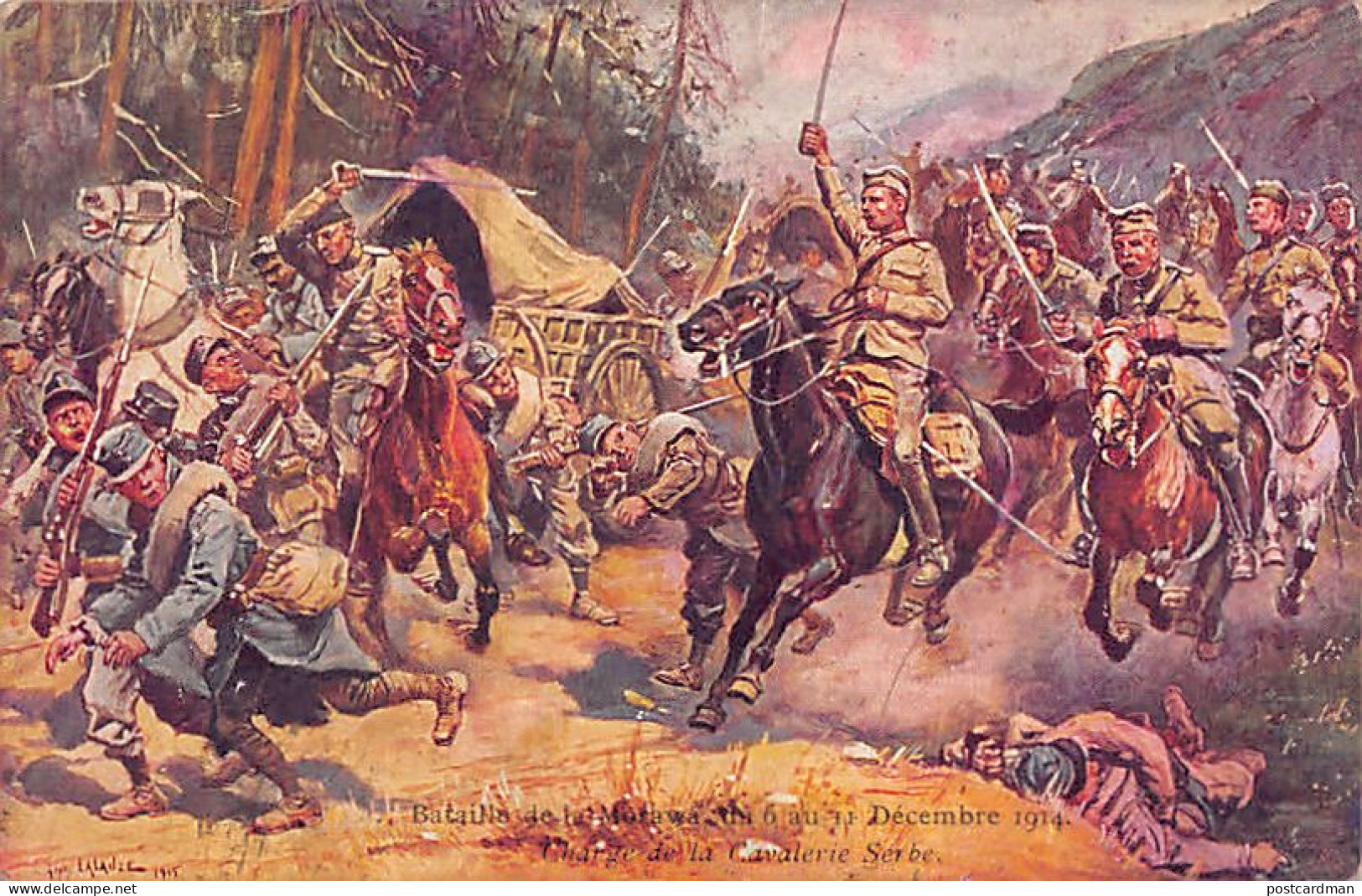 Serbia - Battle Of The Morava River From December 6 To 11, 1914 - Charge Of The Serbian Cavalry - Serbien