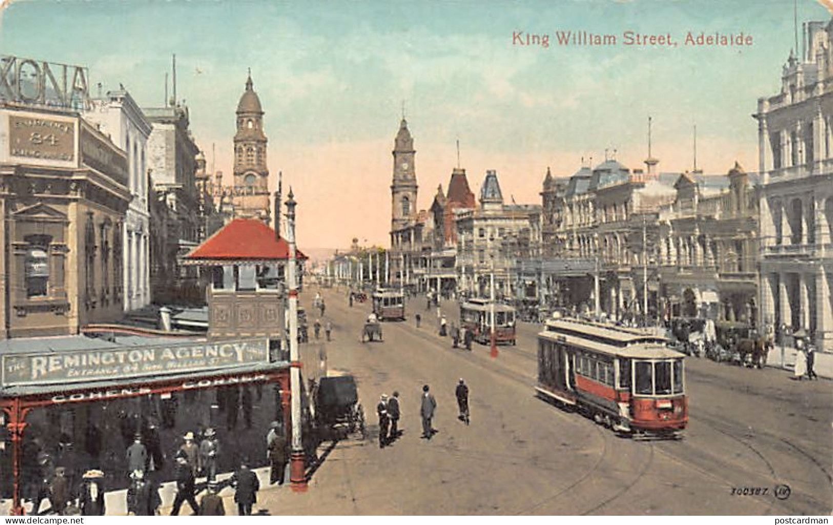 Australia - ADELAIDE (SA) King William Street - Streetcar - Publ. Valentine  - Adelaide
