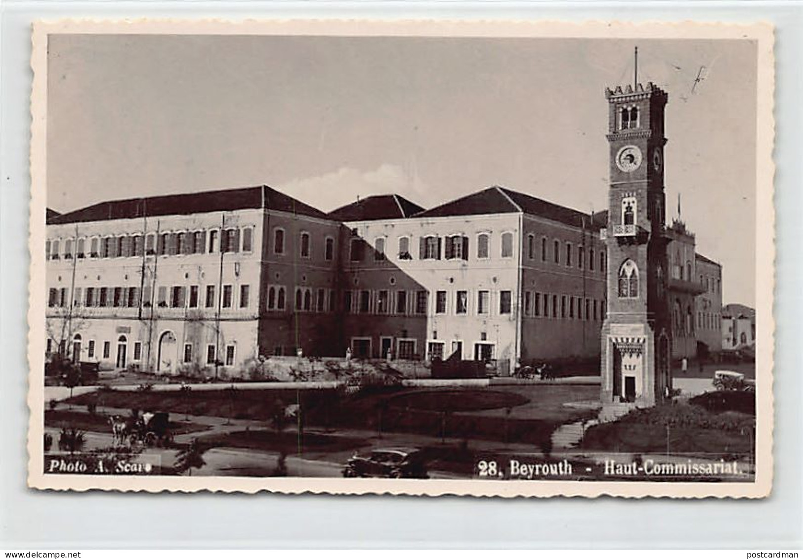 Liban - BEYROUTH - Haut-Commissariat - CARTE PHOTO - Ed. A. Scavo 28 - Liban