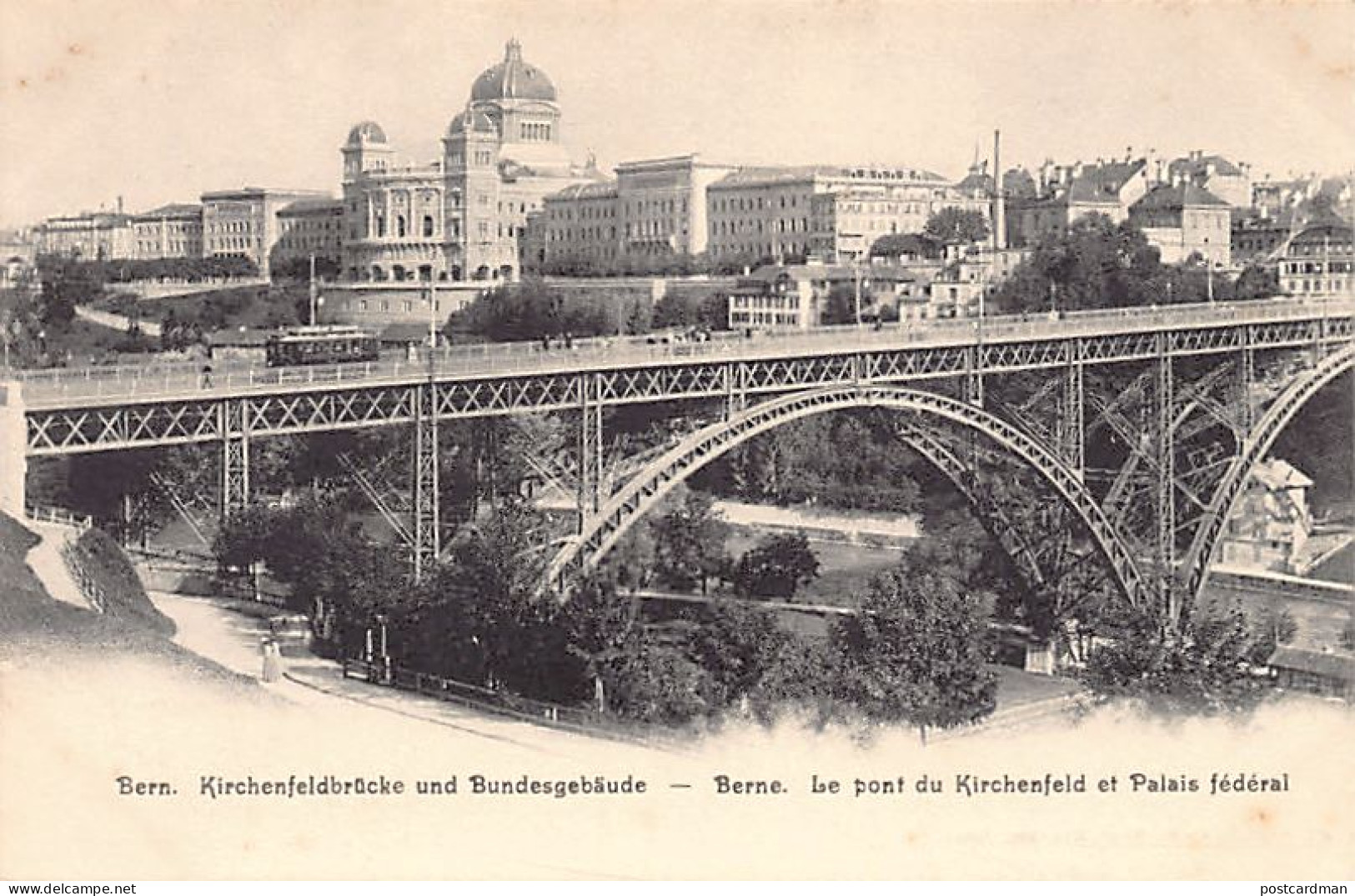 BERN - Kirchenfeldbrücke Und Bundesgebäude - Verlag Selhofer 21 - Berna