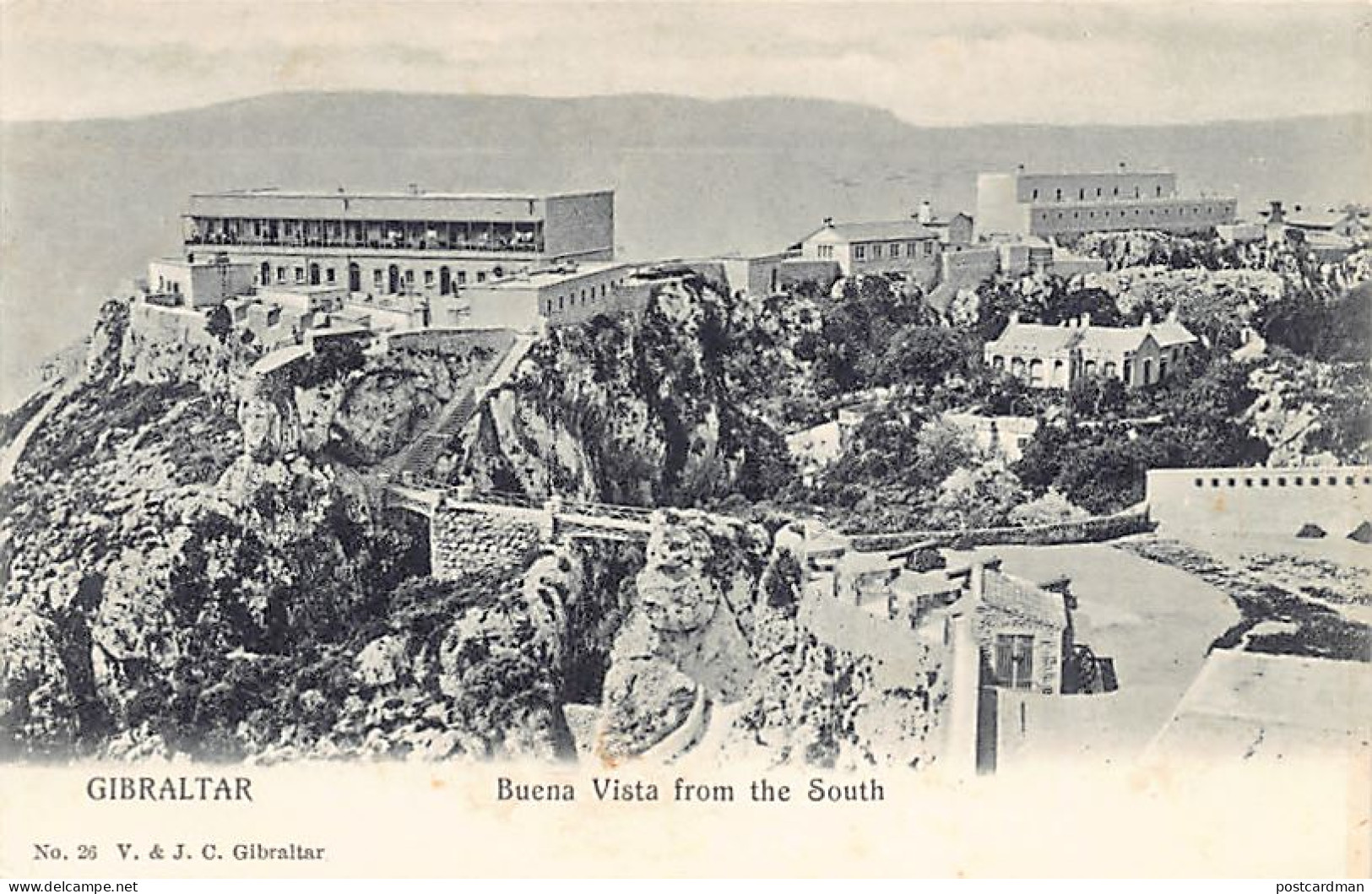Gibraltar - Buena Vista From The South - Publ. V. & J. C. 26 - Gibraltar