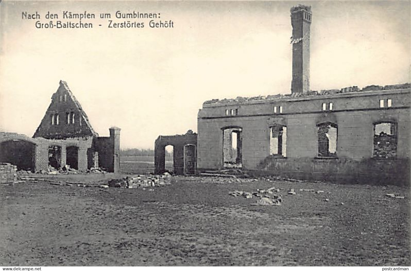 Russia - PODGOROWKA Groß Baitschen - Destroyed Homestead - World War One - Russia