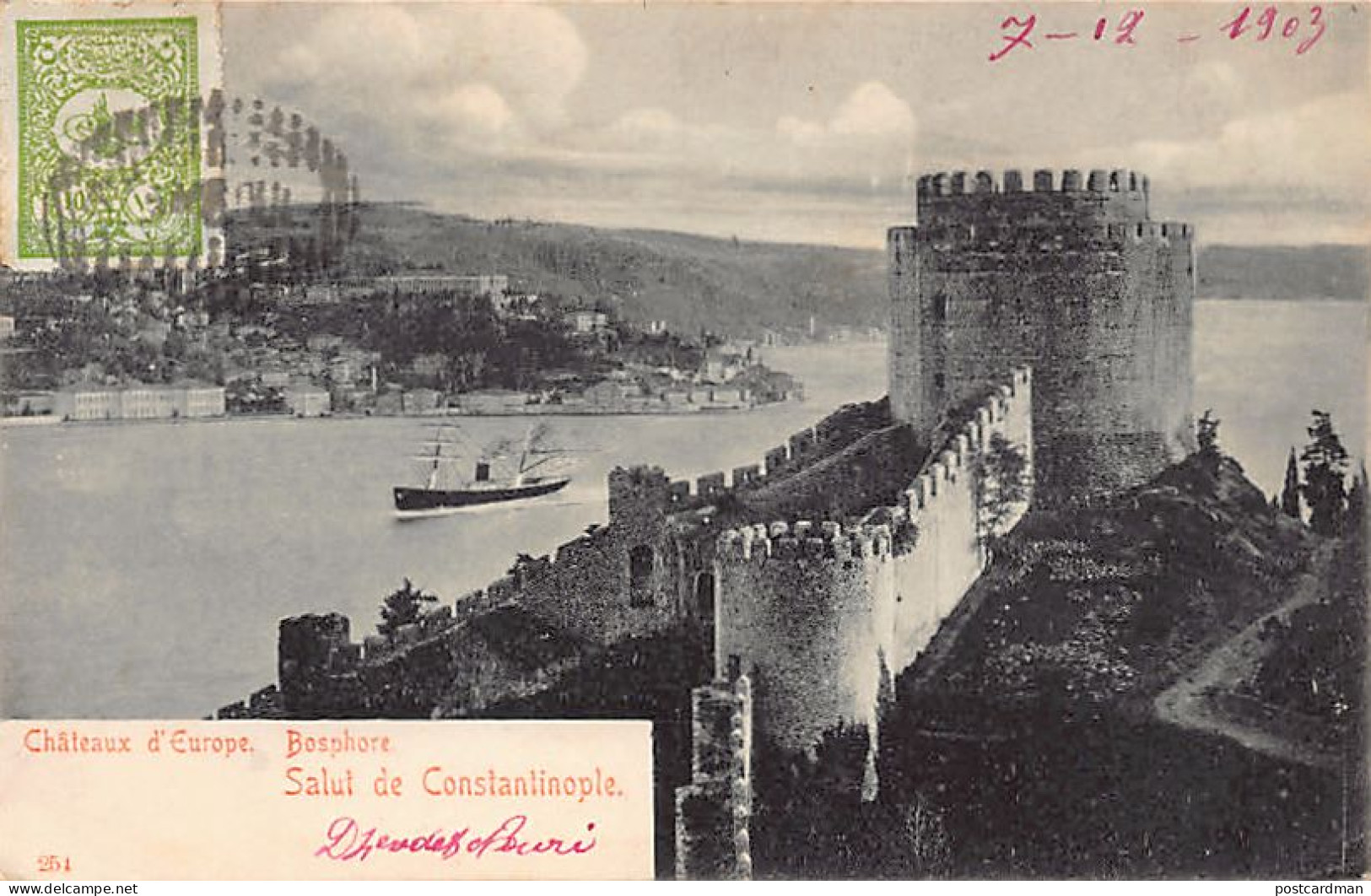 Turkey - ISTANBUL - The European Castles On The Bosphorus - Publ. Unknown 254 - Turquie