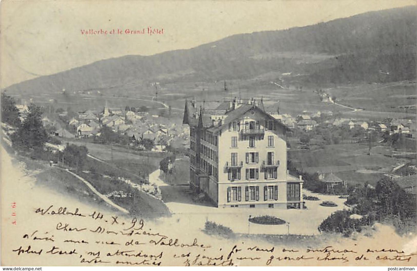 VALLORBE (VD) Grand Hôtel - Vue Générale - Ed. A.D. 64 - Vallorbe