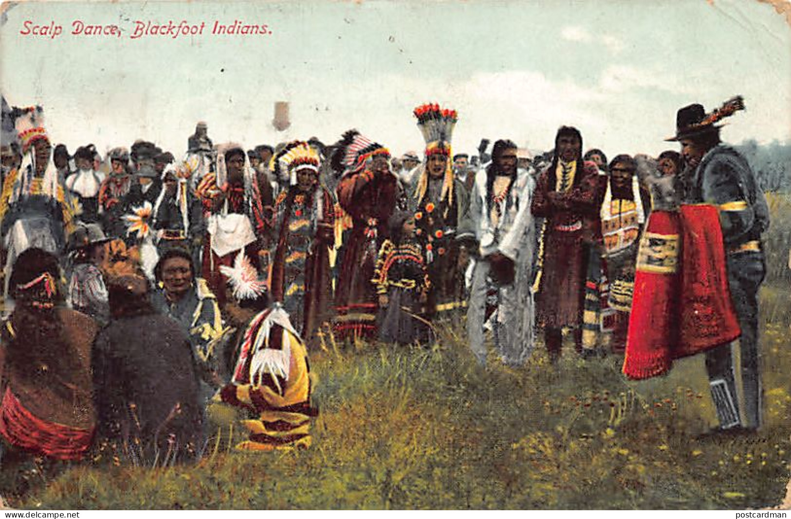 Usa - Native Americans - Scalp Dance, Blackfoot Indians - Indiani Dell'America Del Nord