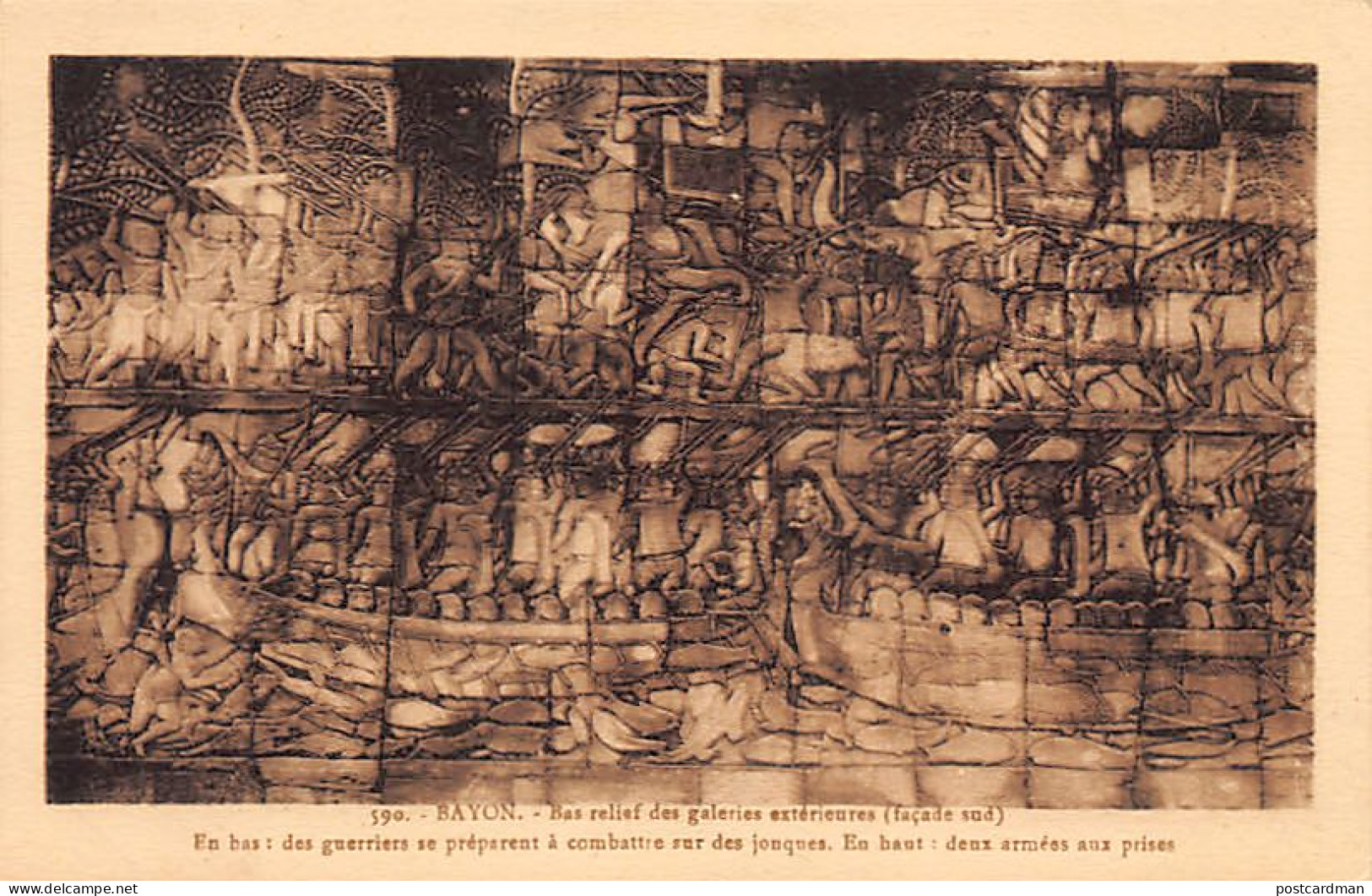 Cambodge - BAYON - Bas-relief Des Galeries Extérieures - Ed. Portail 590 - Cambodge