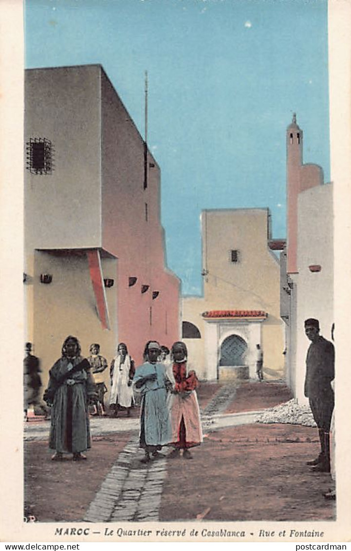 Maroc - Le Quartier Réservé De Casablanca - Rue Et Fontaine - Ed. Photo Flandrin - Casablanca