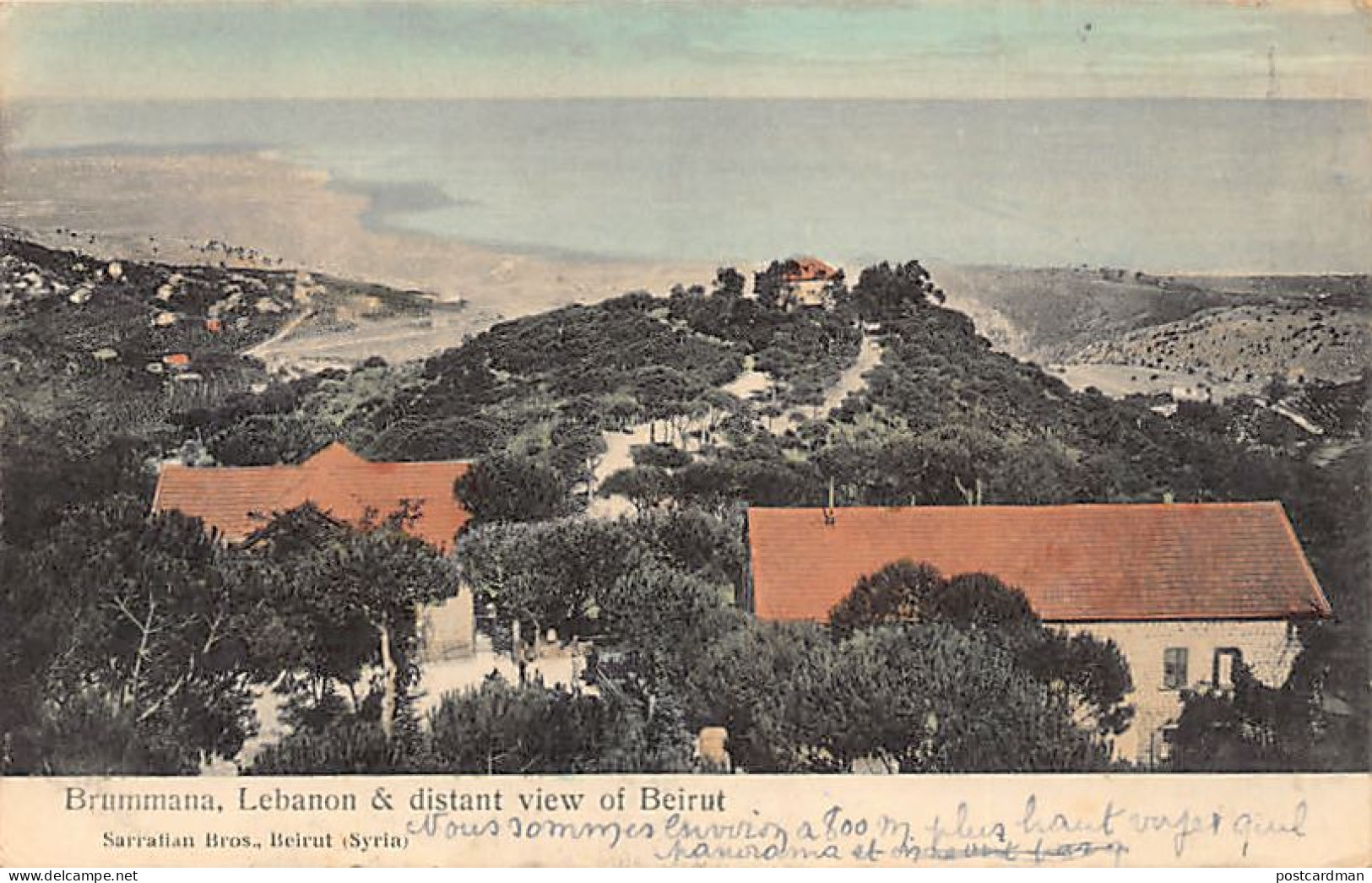 Liban - BRUMMANA - Mount Lebanon And Distant View Of Beirut - Publ. Sarrafian Bros. 209 - Líbano