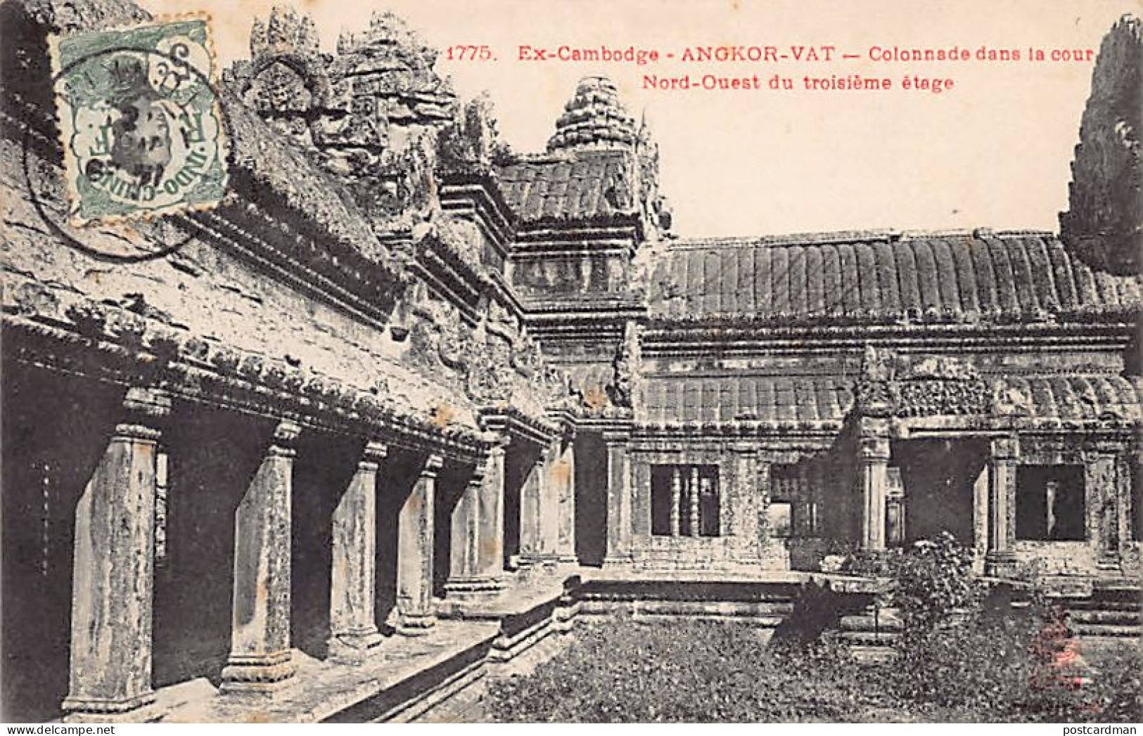 Cambodge - ANGKOR VAT - Colonnade Dans La Cour Nord-Ouest - Ed. P. Dieulefils 1775 - Cambodge