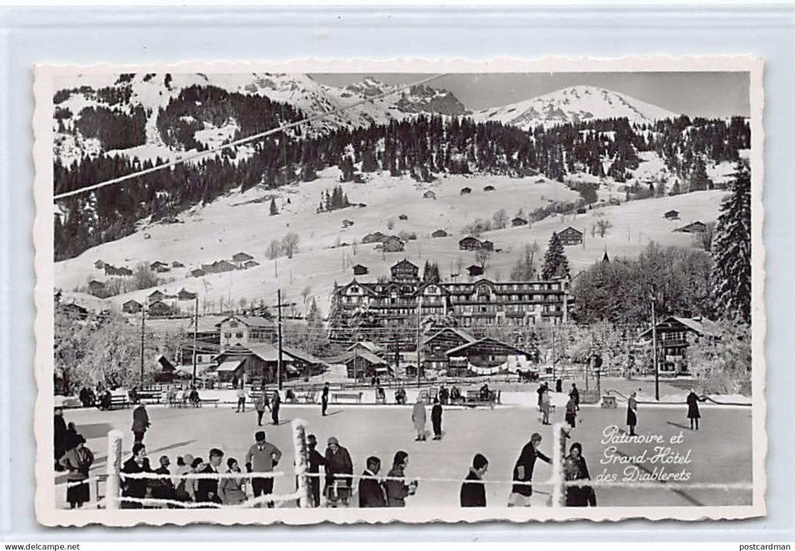 Les Diablerets (VD) Patinoire Et Grand Hôtel Des Diablerets Photo-Hall. M.A. Zür - Andere & Zonder Classificatie