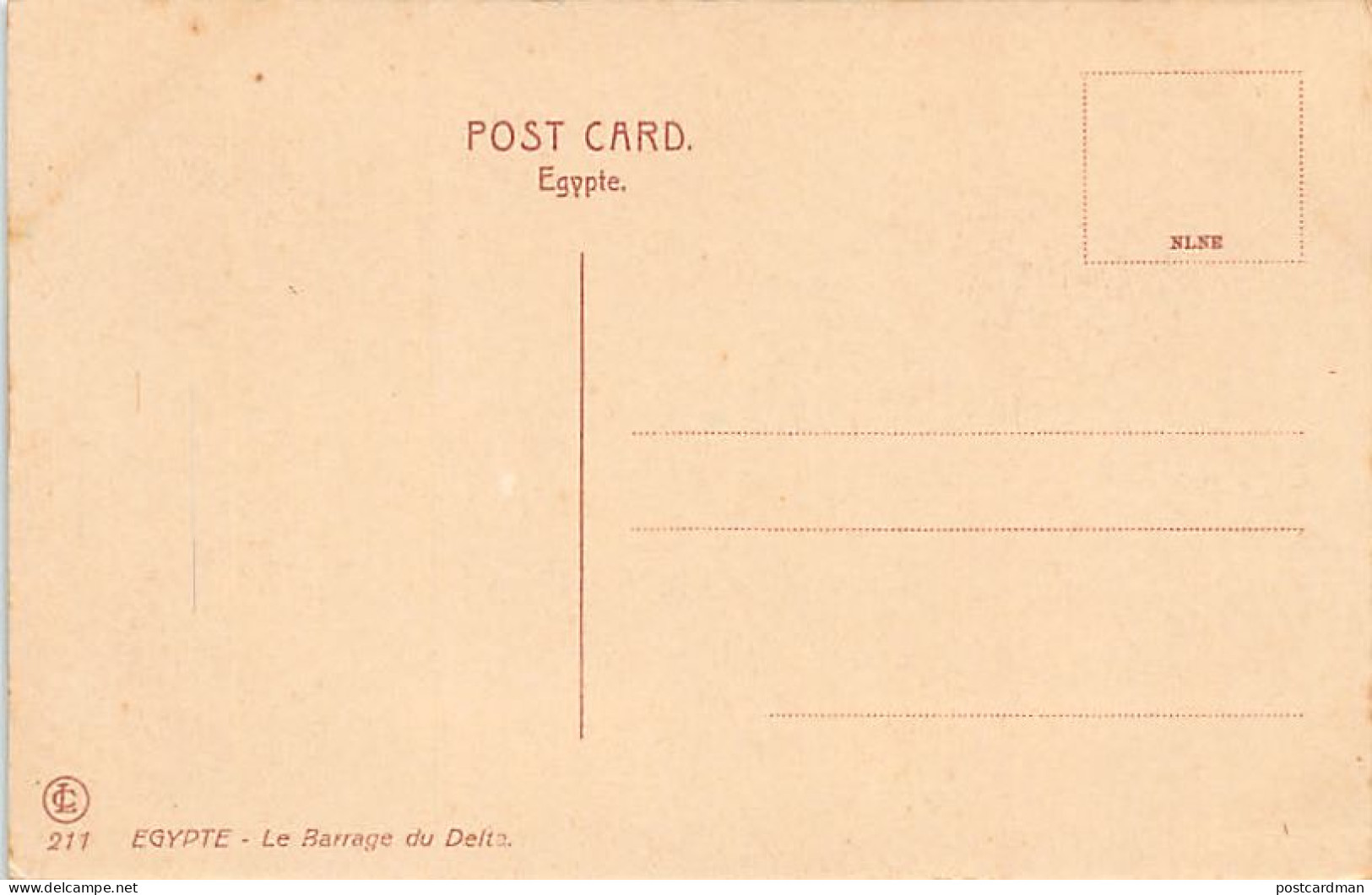 Egypt - The Delta Dam - Publ. L C 211 - Sonstige & Ohne Zuordnung