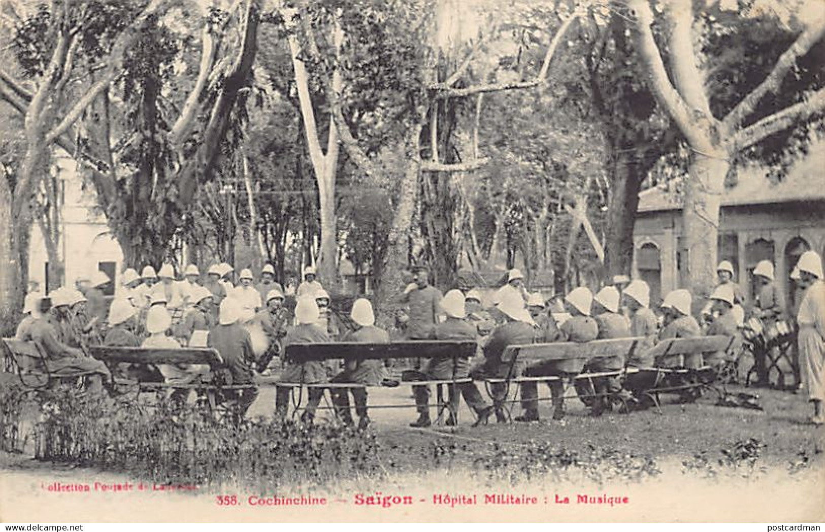 Vietnam - SAIGON - Hôpital Militaire - La Musique - Ed. Poujade 358 - Viêt-Nam