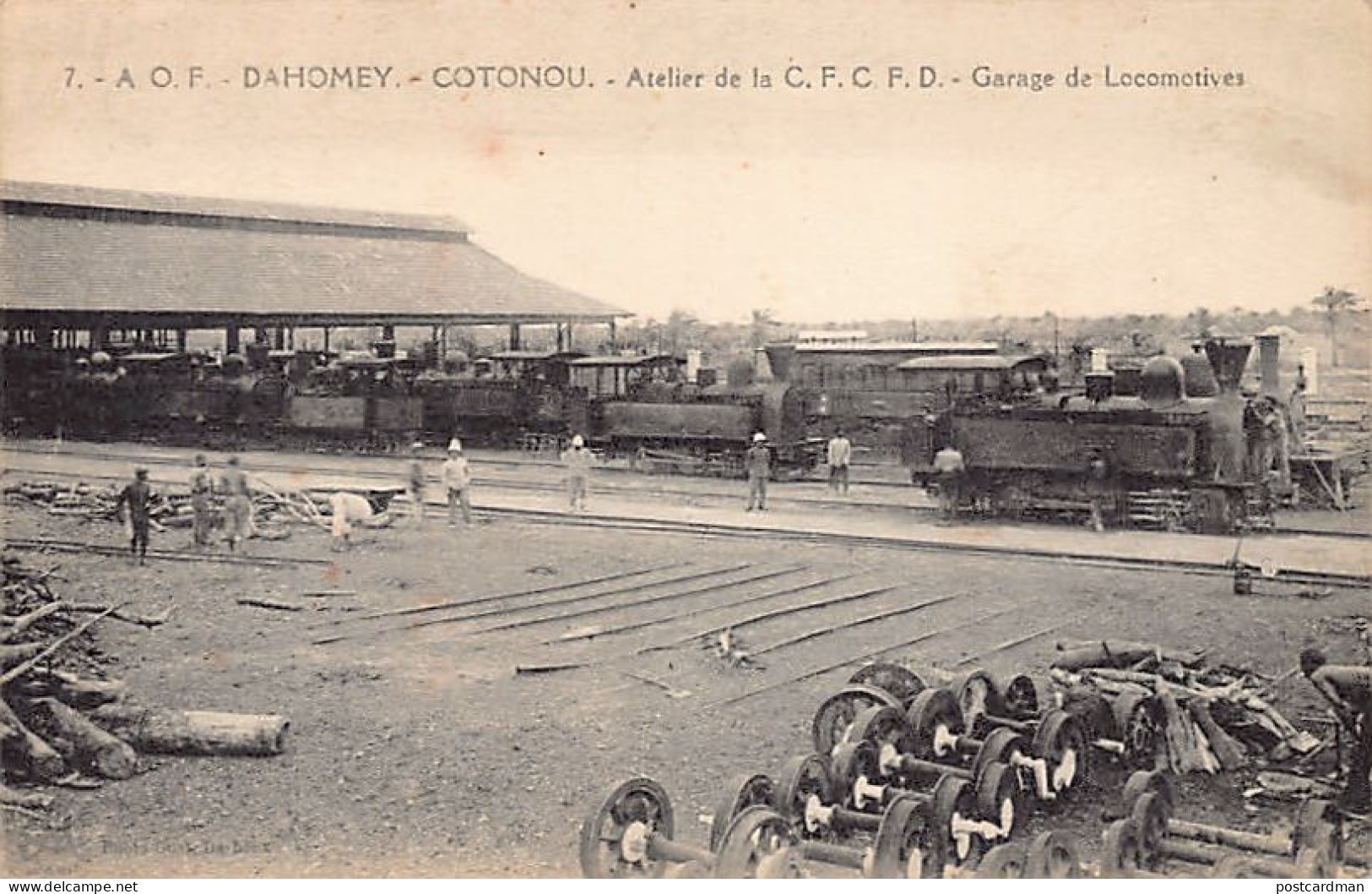 Bénin - COTONOU - Atelier Du Chemin De Fer - Garage Des Locomotives - Ed. Gustave Darboux 7 - Benín