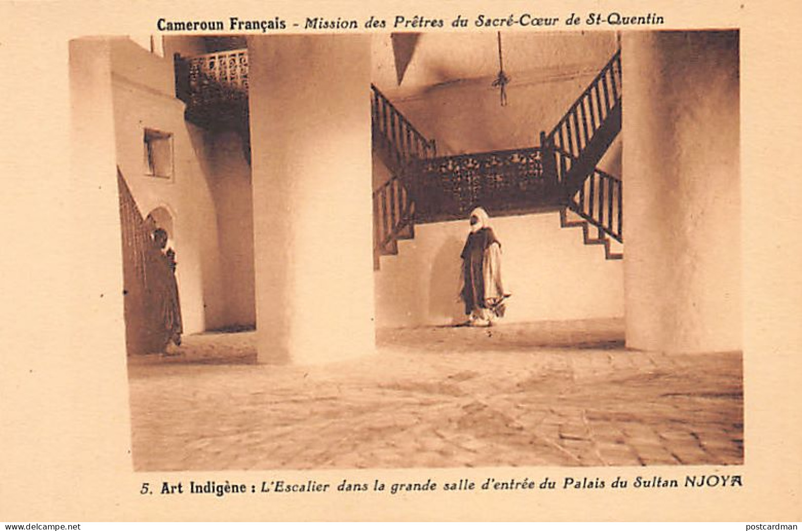 Cameroun - L'escalier Dans Le Palais Du Sultan Njoya - Ed. Mission Des Prêtres Du Sacré-Coeur 5 - Camerún