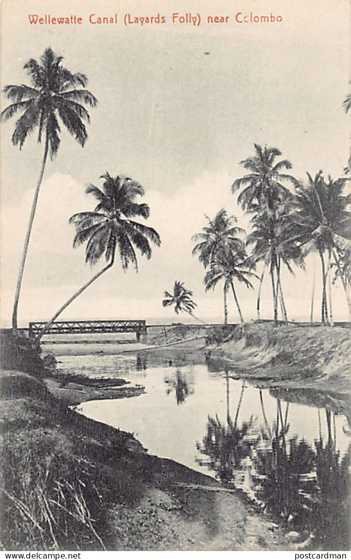 SRI LANKA - Wellewatte Canal (Layards Folly) Near Colombo - Publ. Plâté & Co.  - Sri Lanka (Ceylon)