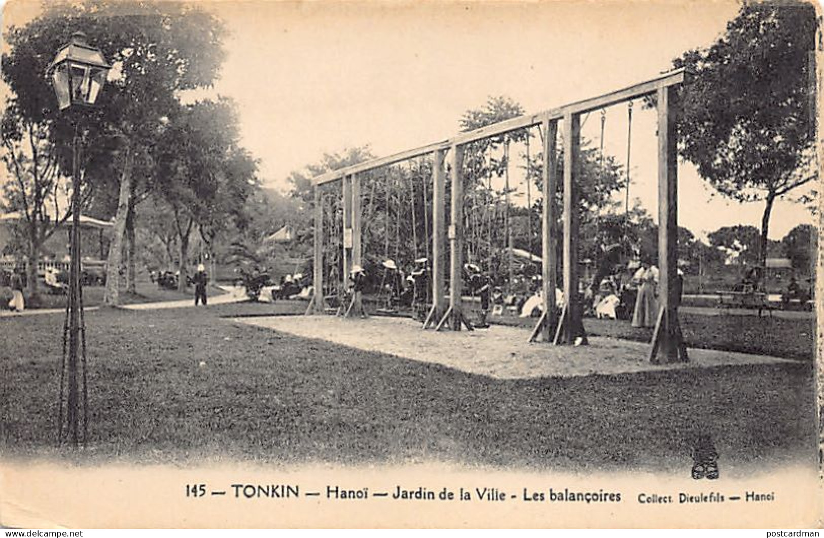 Viet Nam - HANOI - Jardin De La Ville - Les Balançoires - Ed. P. Dieulefils 145 - Viêt-Nam