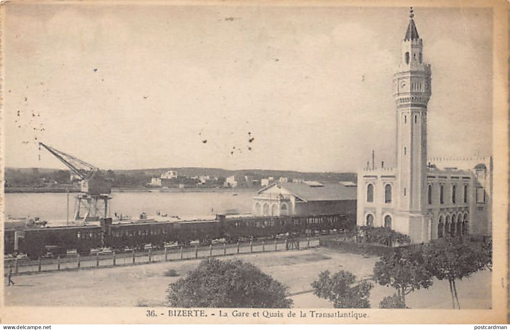 BIZERTE - La Gare Et Quais De La Transatlantique - Tunisie