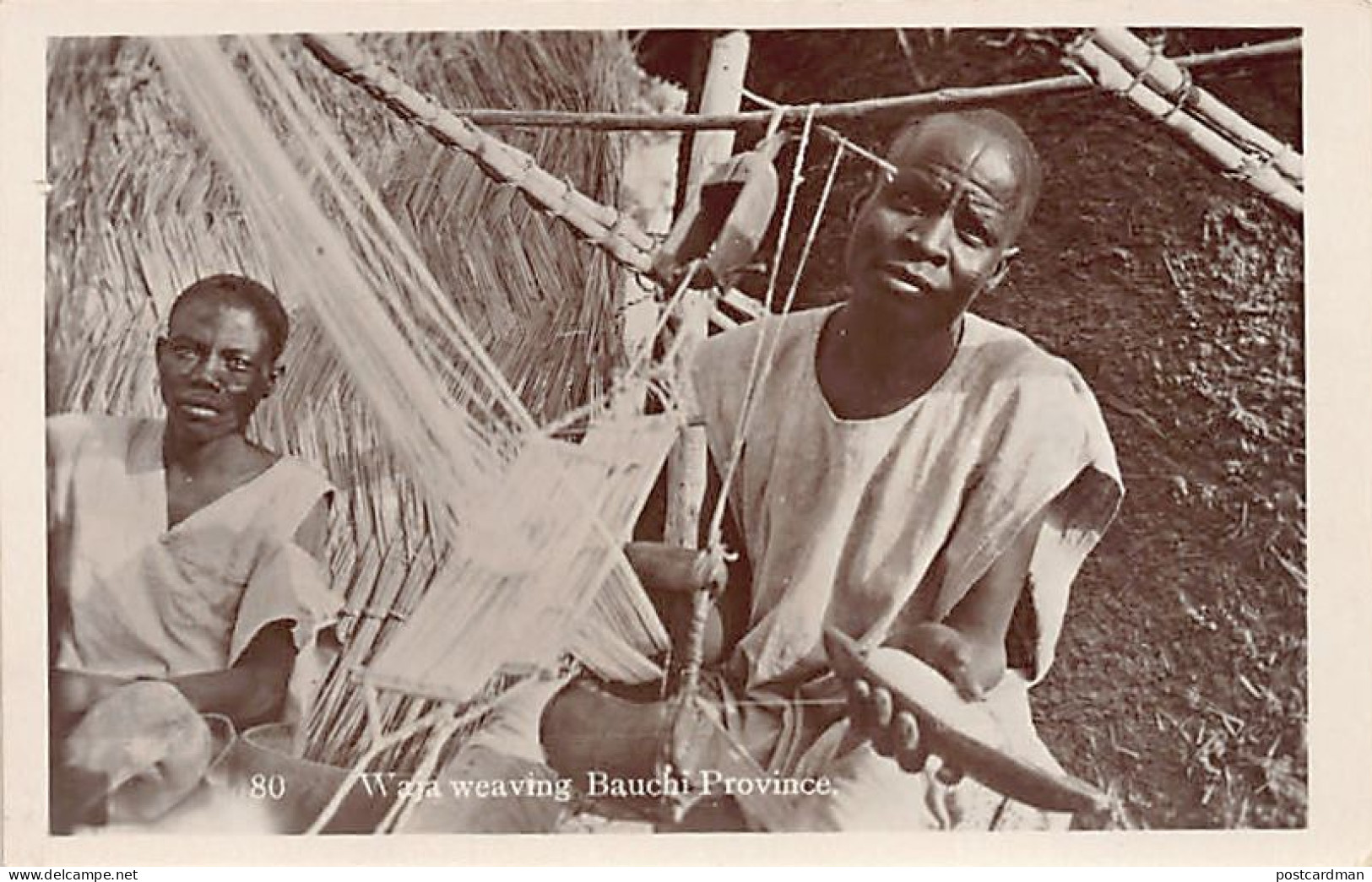 Nigeria - Waja Weaving, Bauchi Province - REAL PHOTO - Publ. S.I.M. Bookshops  - Nigeria