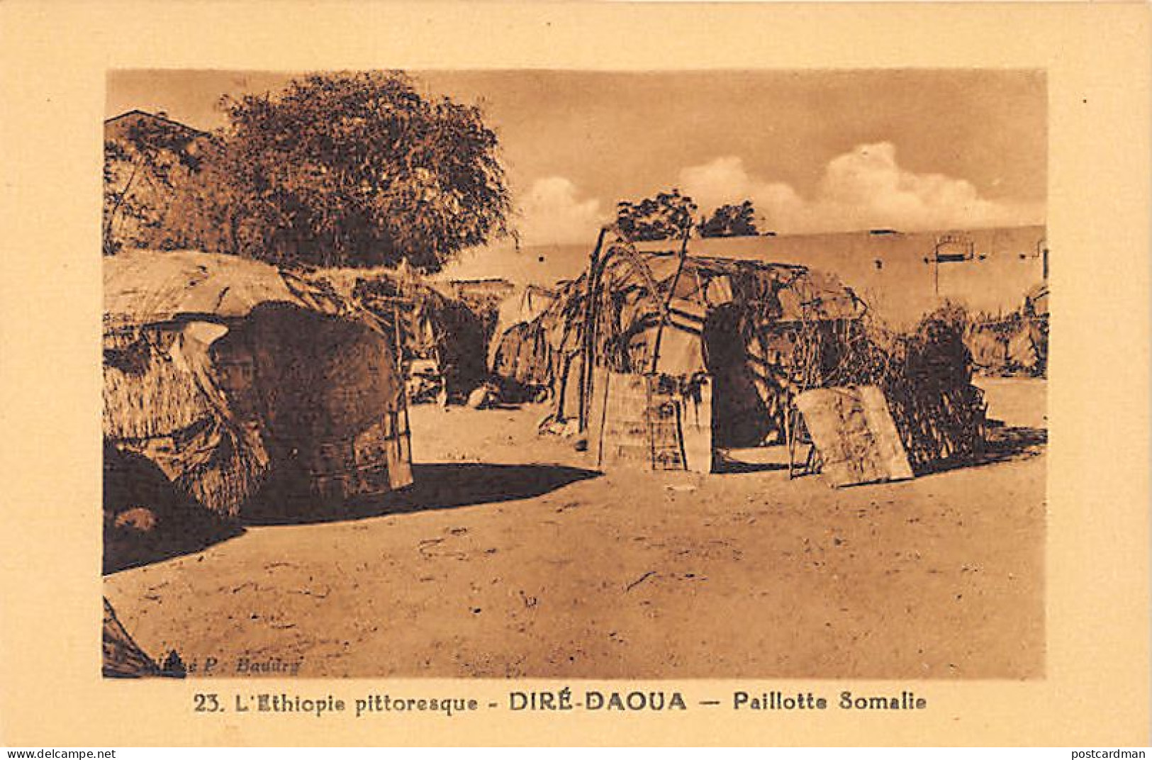 Ethiopia - DIRE DAWA - Somali Straw Hut - Publ. Printing Works Of The Dire Dawa Catholic Mission - Photographer P. Baudr - Etiopía
