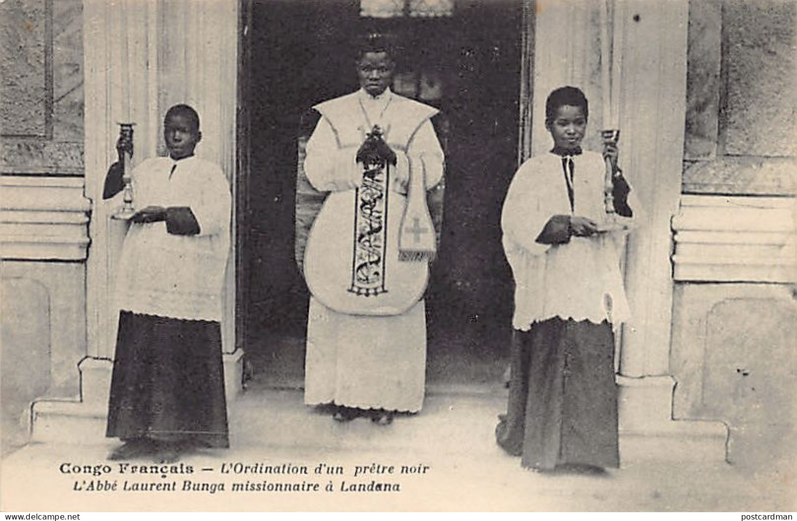 ANGOLA - The Ordination Of A Black Priest, Abbot Laurent Bunga, Missionary In Lândana, Cabinda - Ed. Missions Of The Fat - Angola